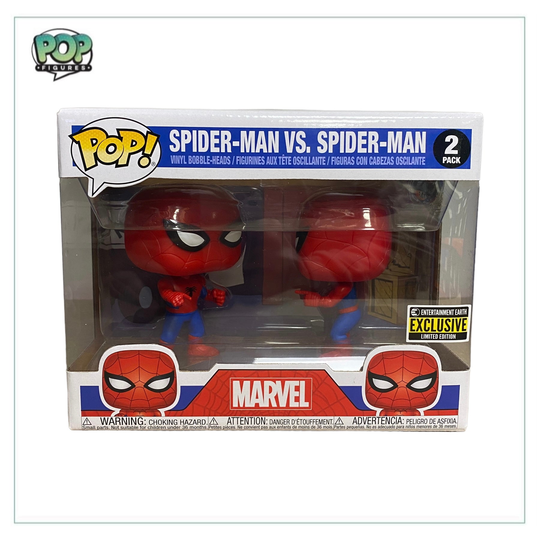 Spider-Man vs. Spider-Man 2 Pack Funko Pop! - Marvel - Entertainment Earth Exclusive