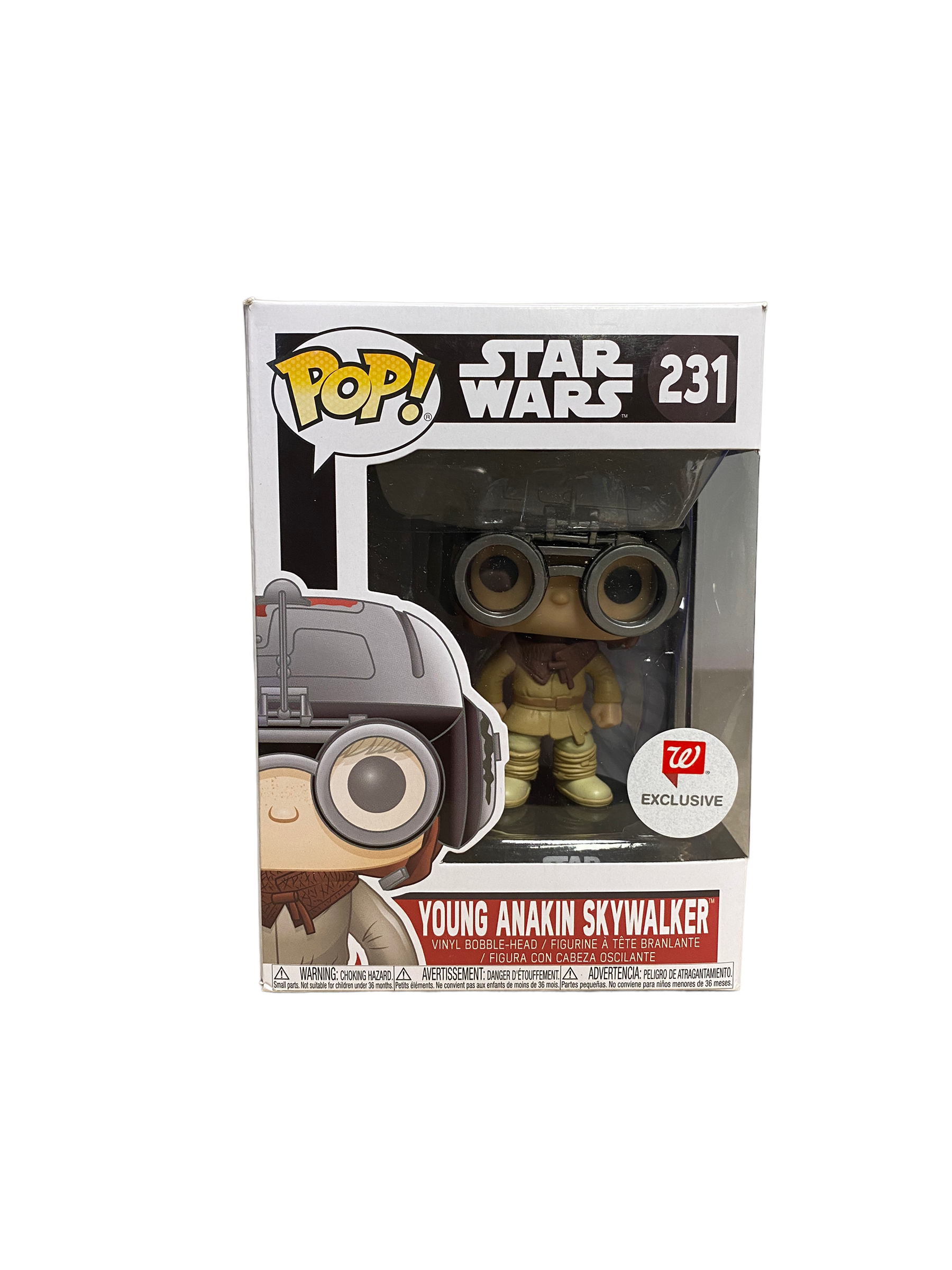 Young Anakin Skywalker #231 (Podracer) Funko Pop! - Star Wars - Walgreens Exclusive - Condition 8.75/10