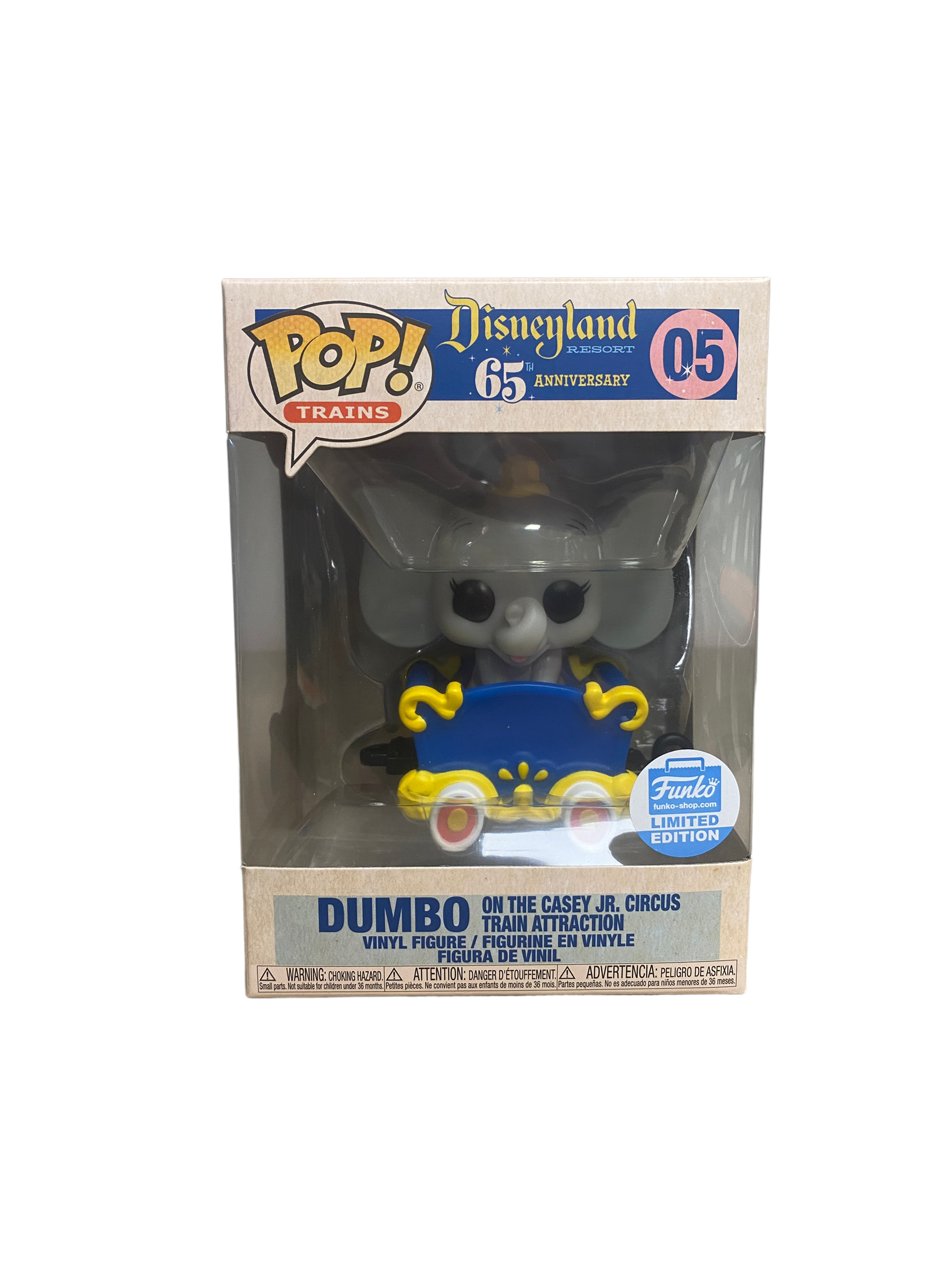 Dumbo On The Casey Jr. Circus Train Attraction #05 Funko Pop! - Disneyland Resort 65th Anniversary - Funko Shop Exclusive - Condition 9.5/10