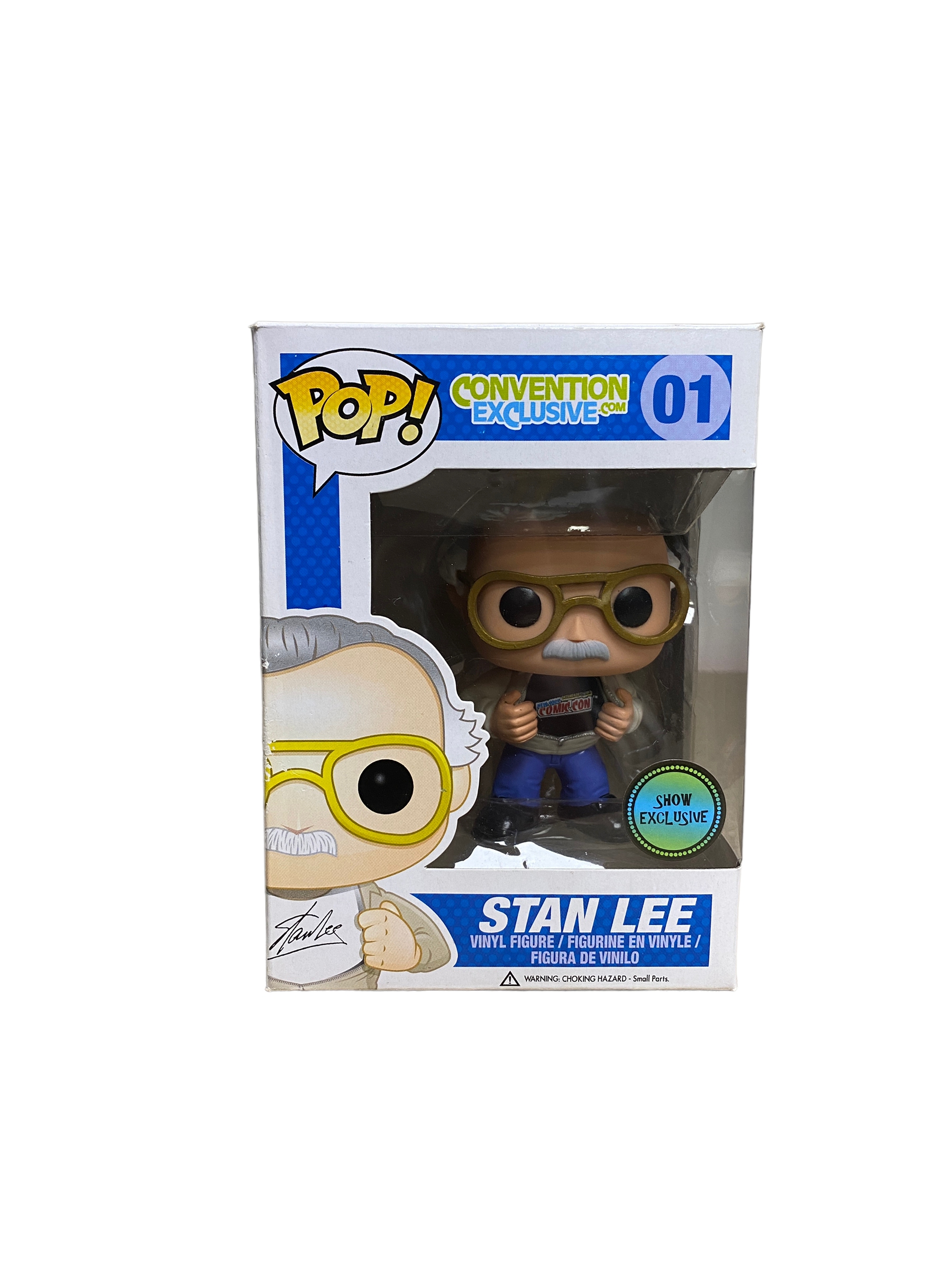 Stan Lee #01 (NYCC) Funko Pop! - ConventionExclusive.com - Show Exclusive LE1000 Pcs - Condition 8/10