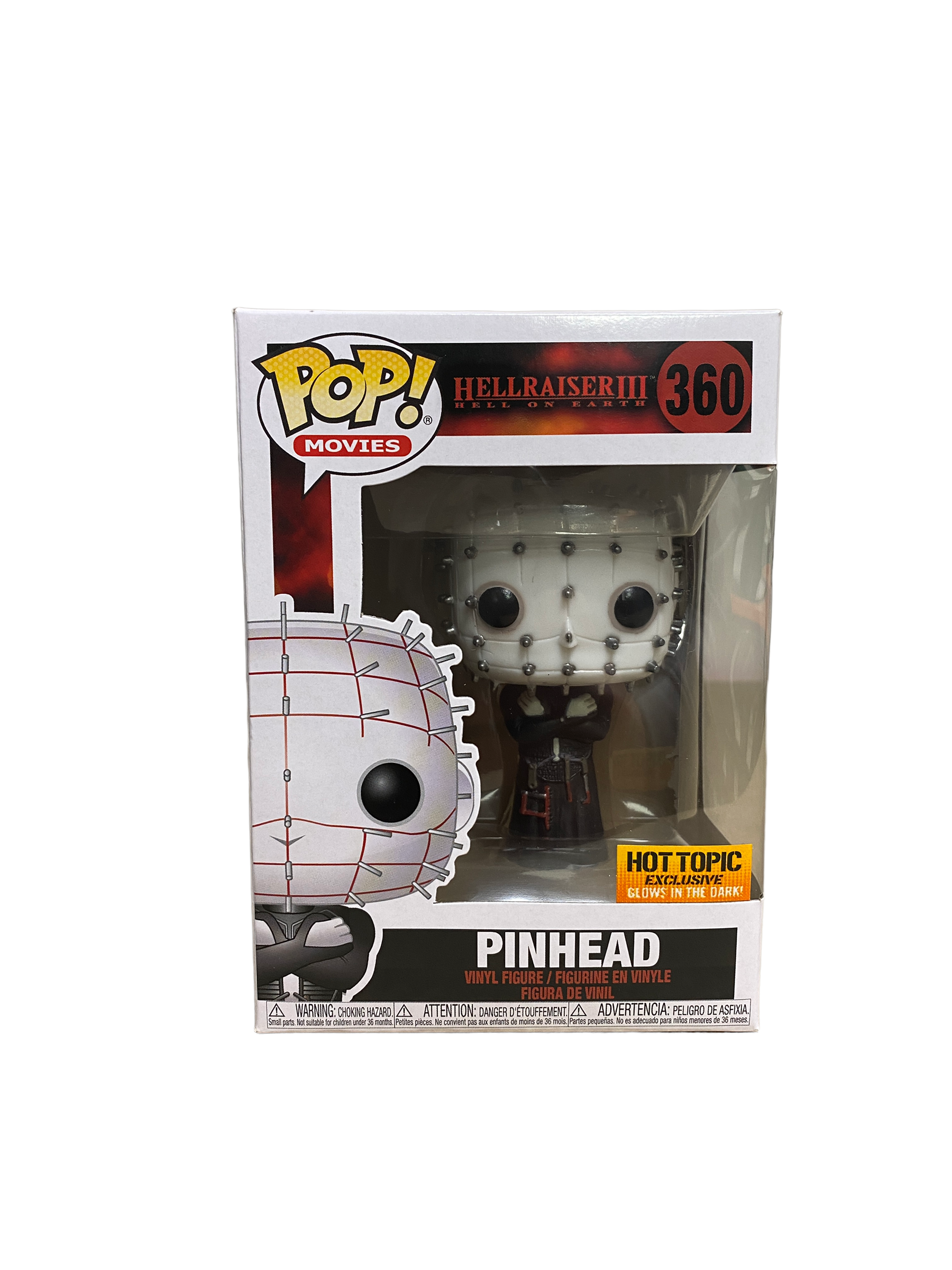 Pinhead #360 (Glows In The Dark) Funko Pop! - Hellraiser III Hell On Earth - 2020 Pop! - Hot Topic Exclusive - Condition 8.5/10