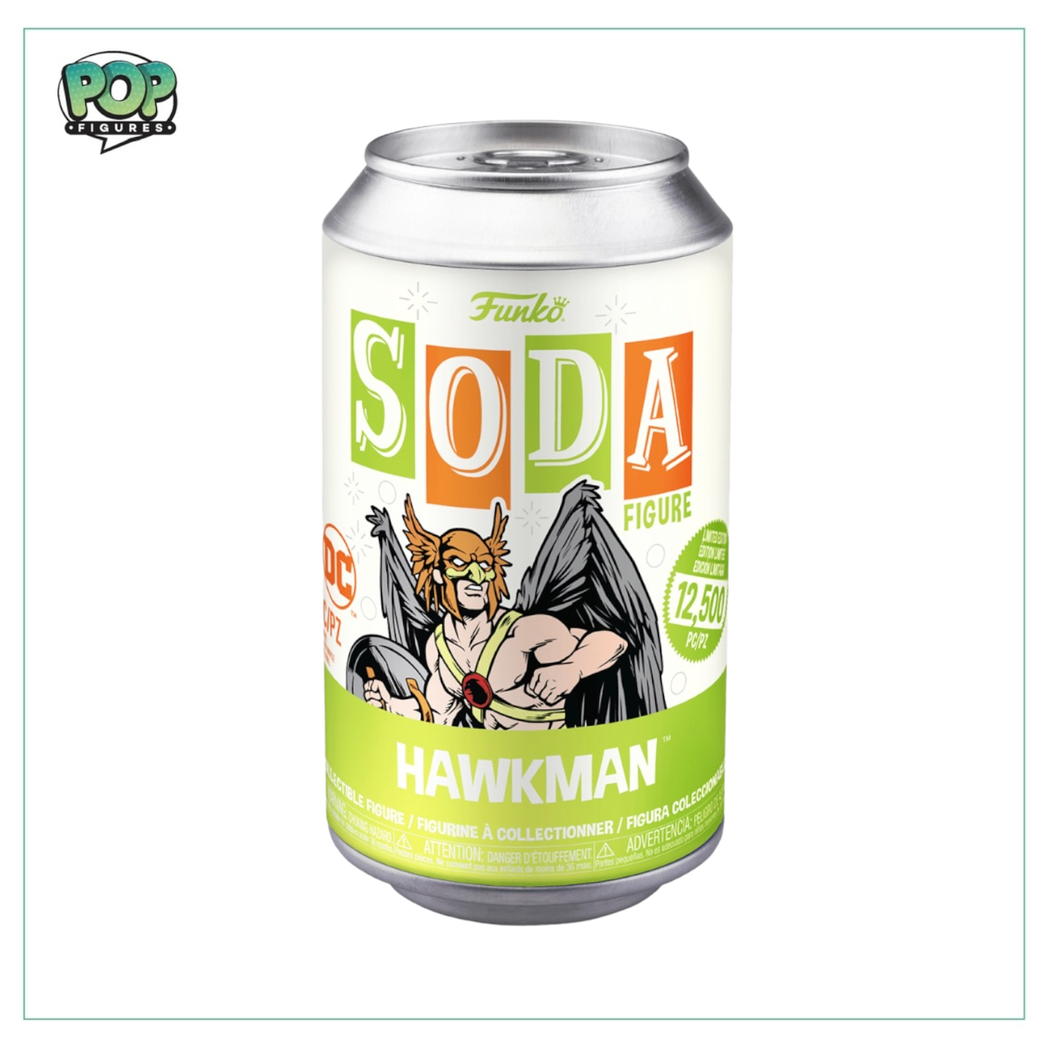 Hawkman Figure In Soda Can! DC - 12500pcs Limited Edition - Chance Of Chase