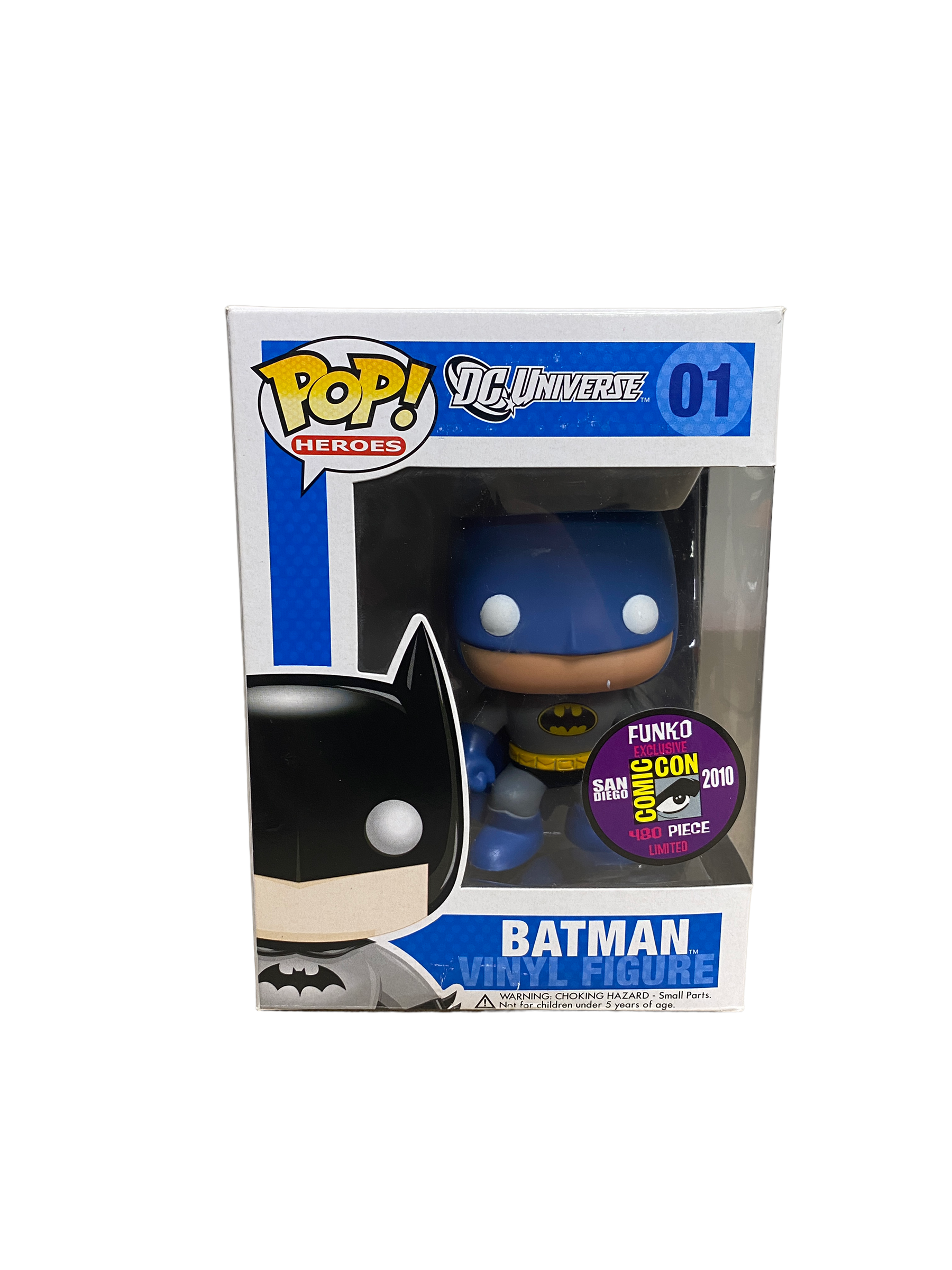 Batman #01 (Blue) Funko Pop! - DC Universe - SDCC 2010 Exclusive LE480 Pcs - Condition 7.5/10
