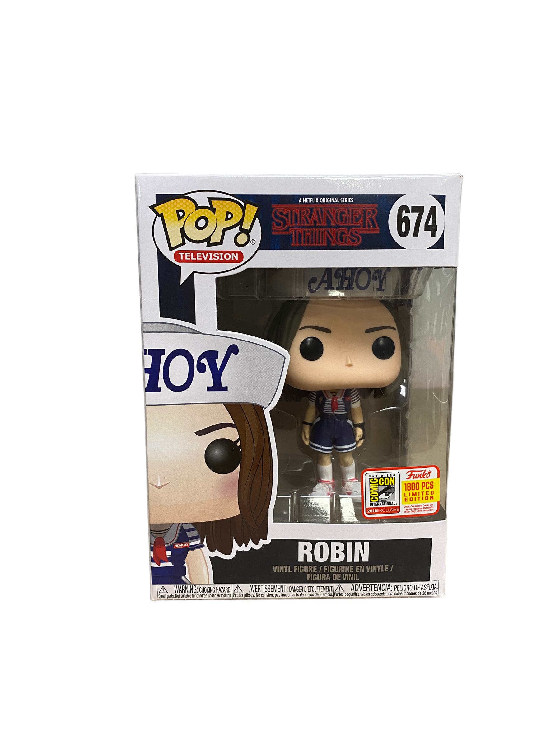 Robin #674 Funko Pop! - Stranger Things - SDCC 2018 Exclusive LE1800 Pcs - Condition 8.5/10
