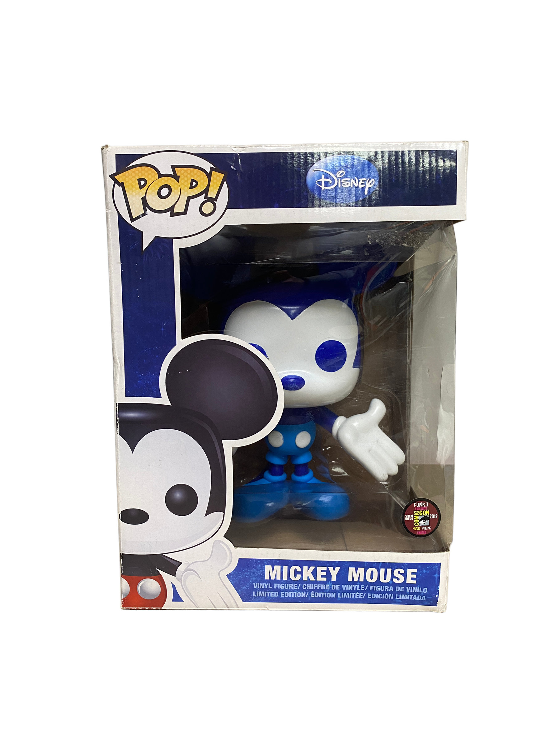 Mickey Mouse (Blue) 9" Funko Pop! - Disney - SDCC 2012 Exclusive LE480 Pcs - Condition 6/10