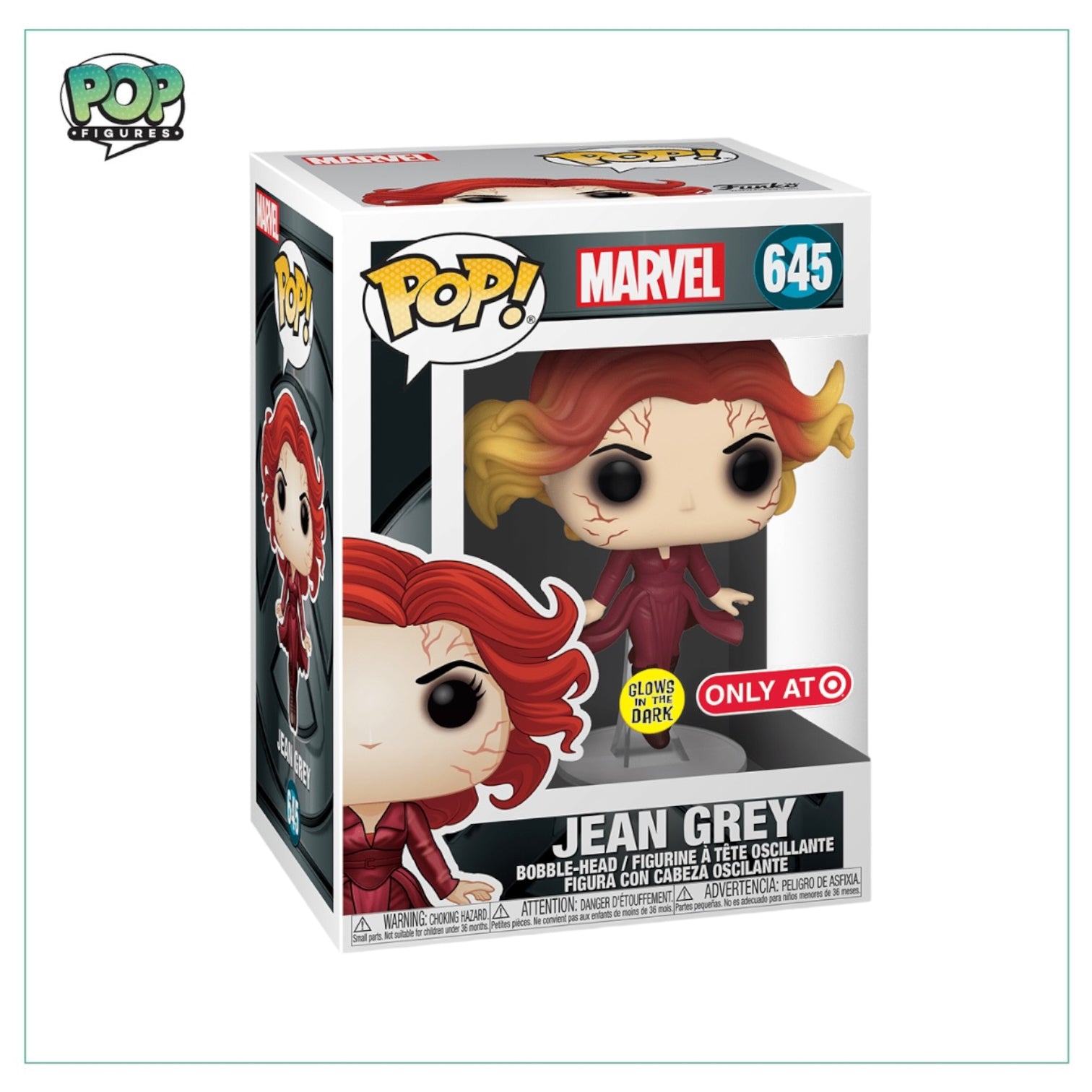 Jean Grey (Glow in the Dark) #645 Funko Pop! - Marvel - Target Exclusive