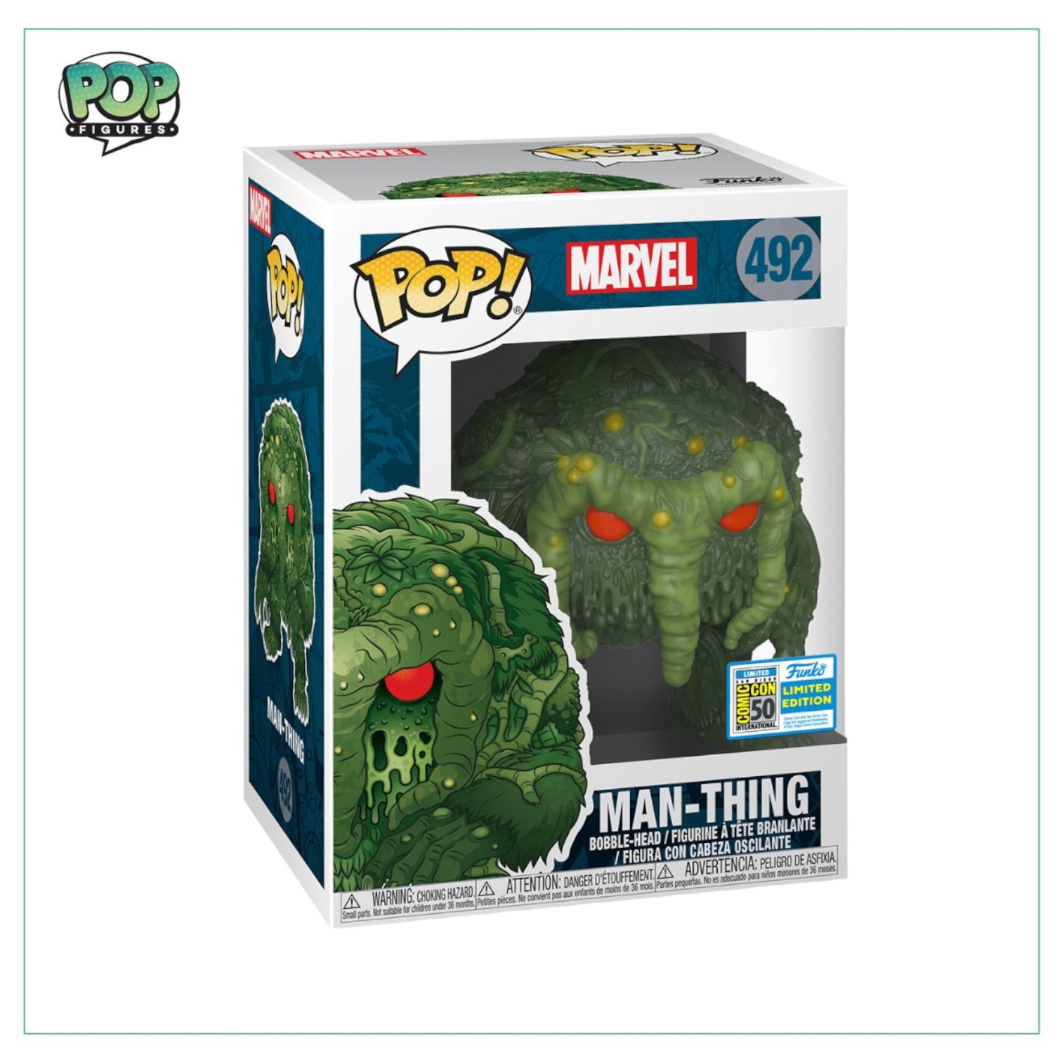 Man-Thing #492 Funko Pop! Marvel, 2019 SDCC Limited Edition Exclusive
