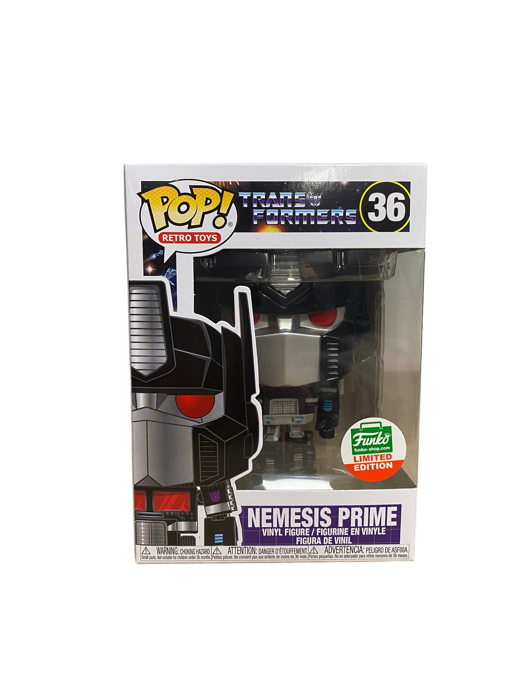 Nemesis Prime #36 Funko Pop! - Transformers - Funko Shop Exclusive - Condition 9.5/10