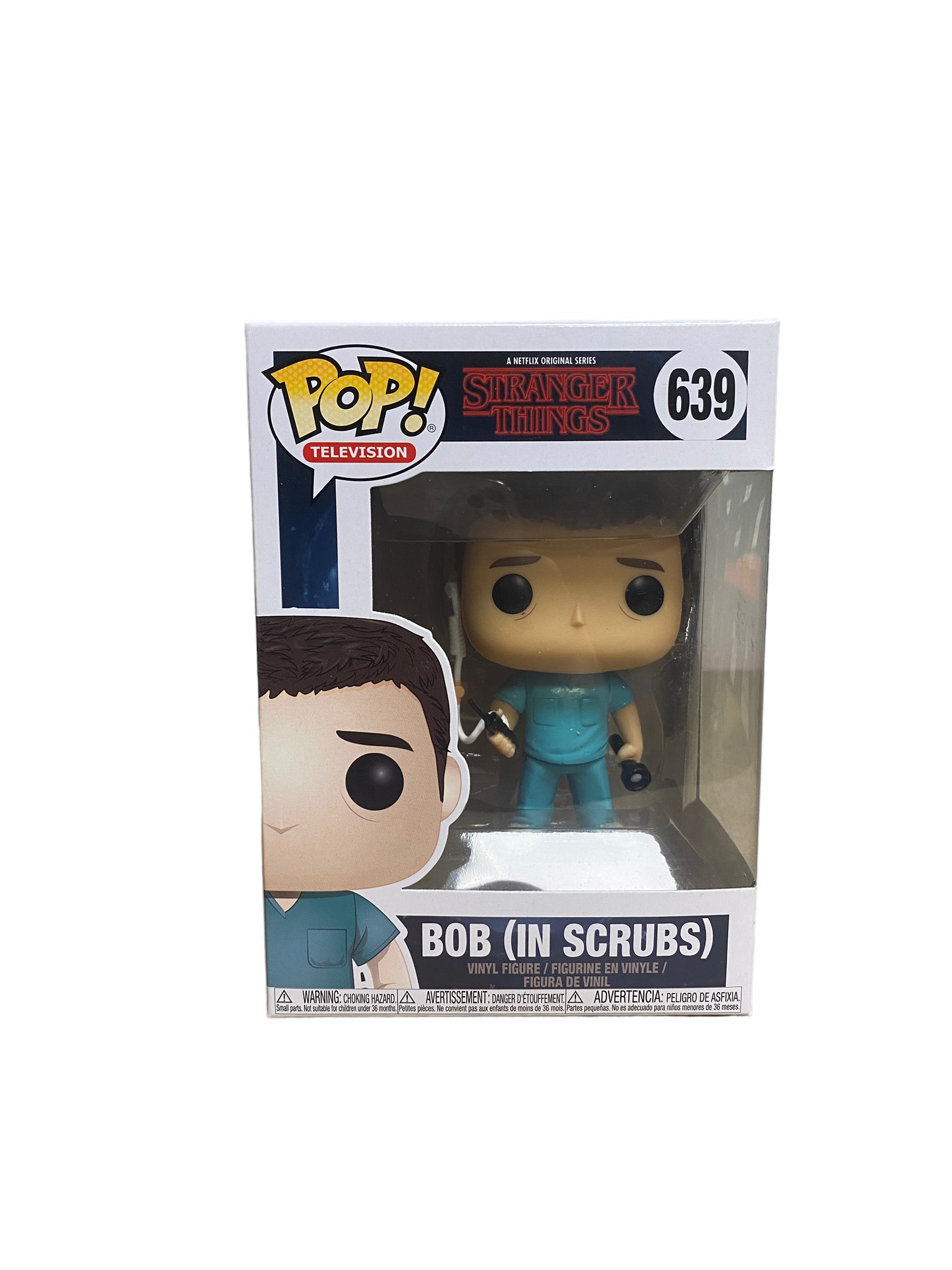 Bob (In Scrubs) #639 Funko Pop! - Stranger Things - 2018 Pop! - Condition 8.75/10