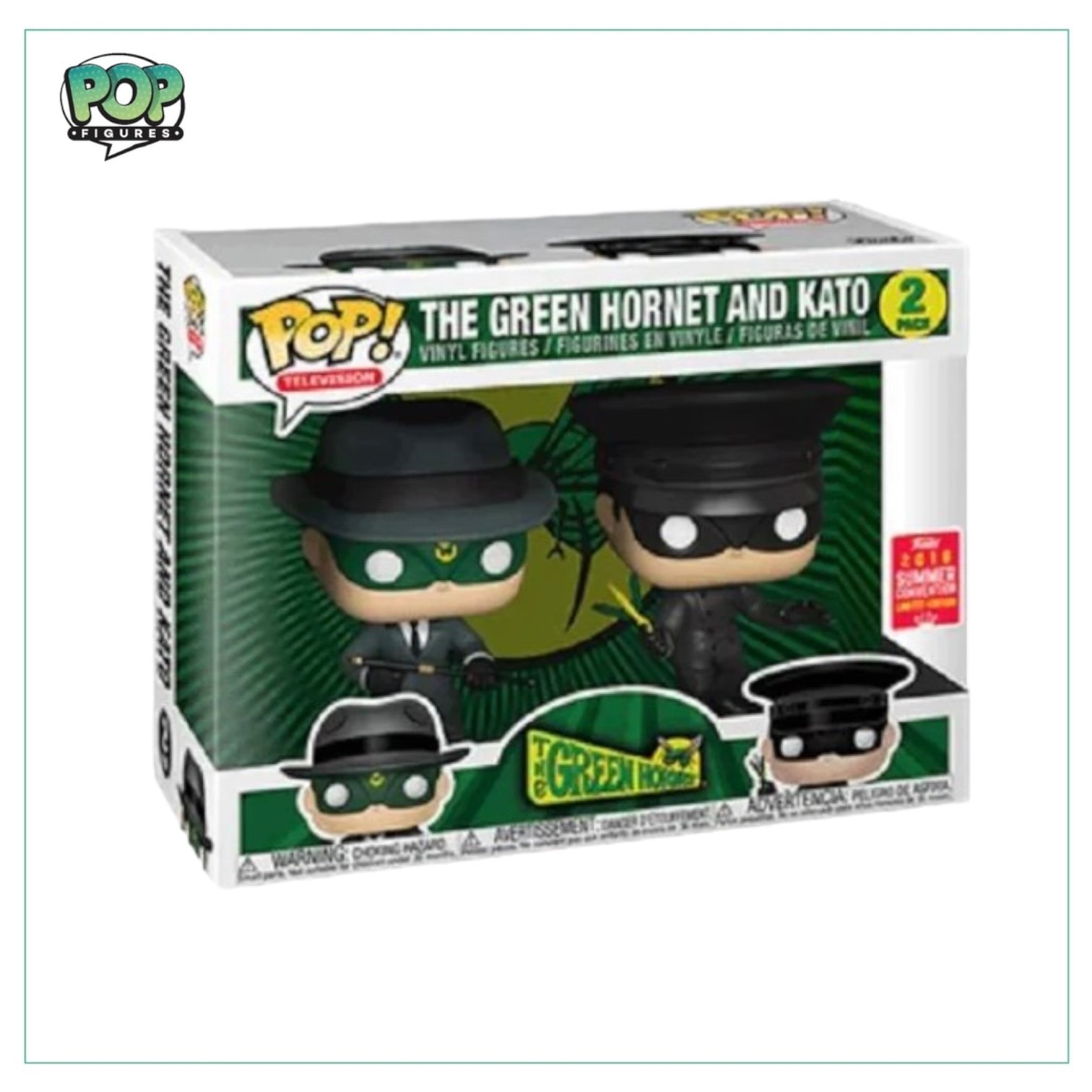 The Green Hornet & Kato Deluxe Funko 2 Pack! - The Green Hornet - 2018 SDCC Shared Exclusive