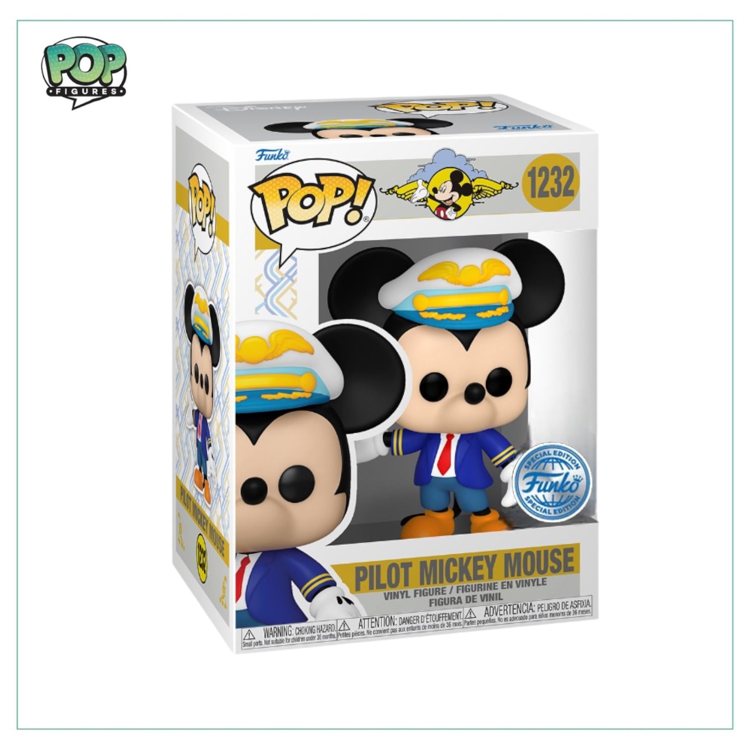 Pilot Mickey Mouse #1232 Funko Pop! - Disney - Special Edition