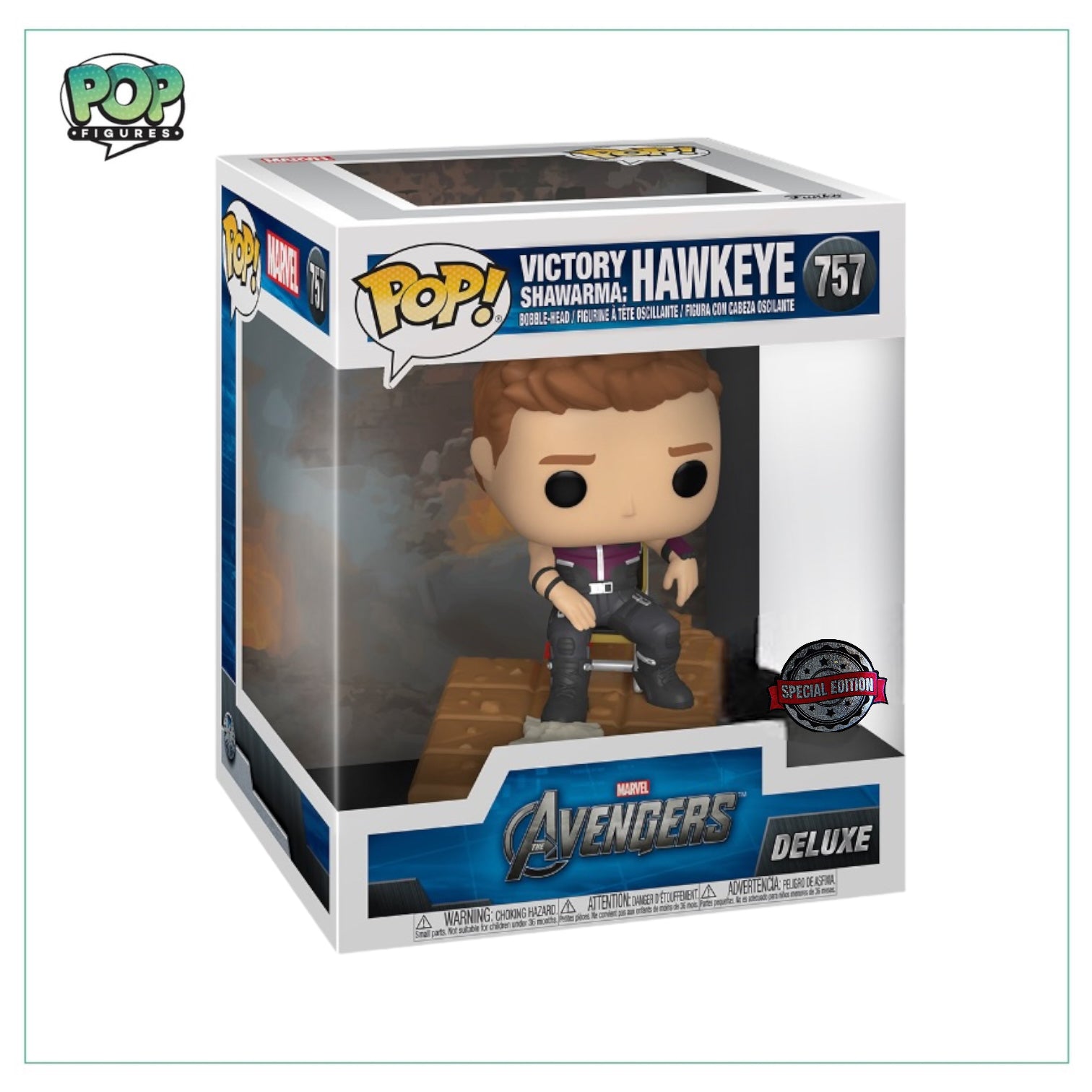 Victory Shawarma: Hawkeye #757 Deluxe Funko Pop! - Marvel Avengers- Special Edition