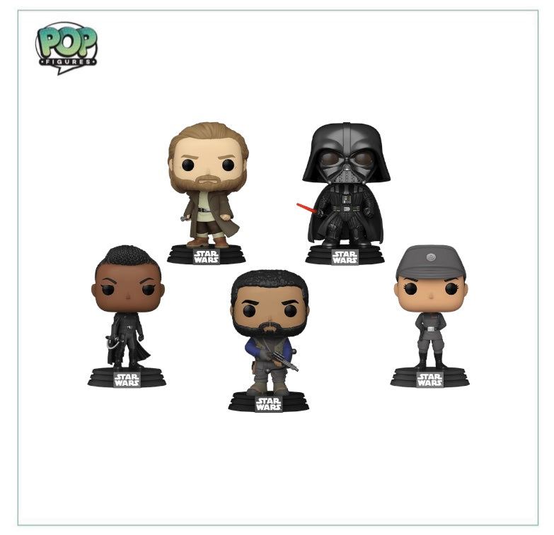 Obi-Wan Kenobi / Darth Vader / Kawlan Roken / Tala Durith / Reva - Deluxe Star Wars 5 Pack Funko Pop!- Walmart Exclusive