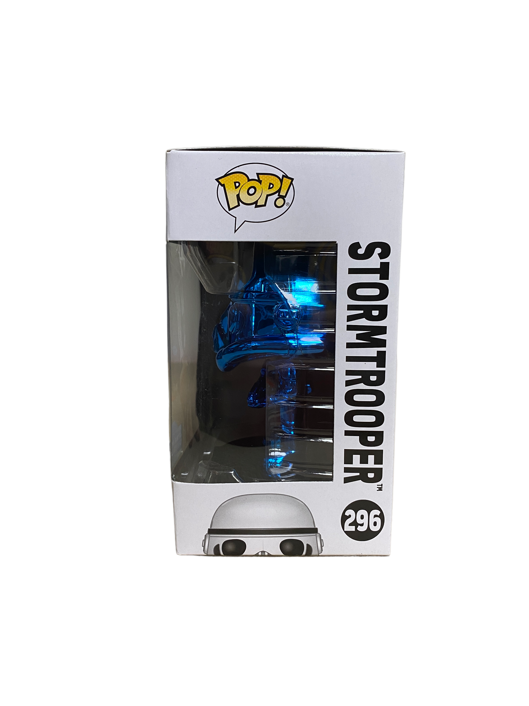 Stormtrooper #296 (Blue Chrome) Funko Pop! - Star Wars - Chicago 2019 Star Wars Celebration Exclusive LE2500 Pcs - Condition 8.5/10