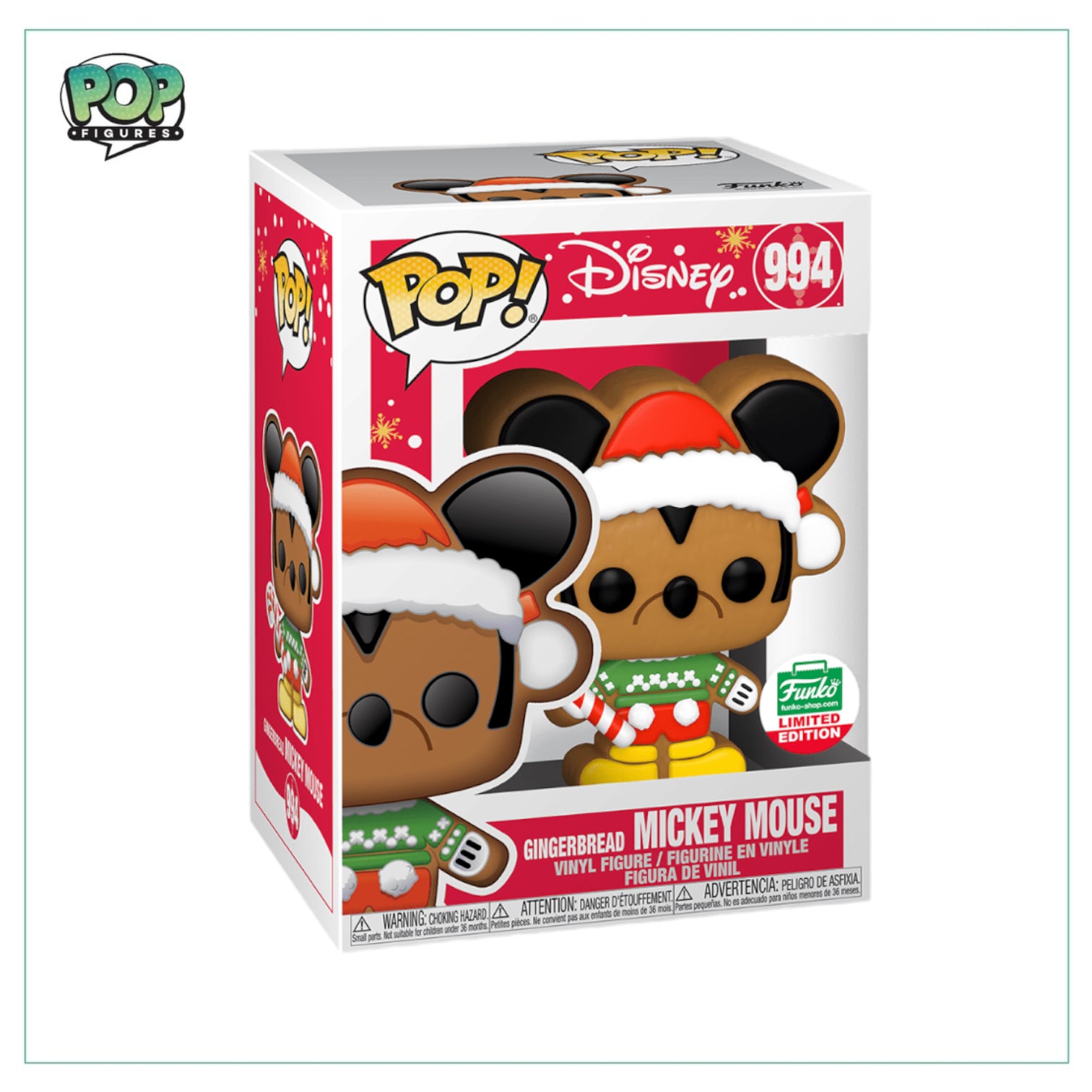 Gingerbread Mickey Mouse #994 Funko Pop! Disney, Funko Limited Edition