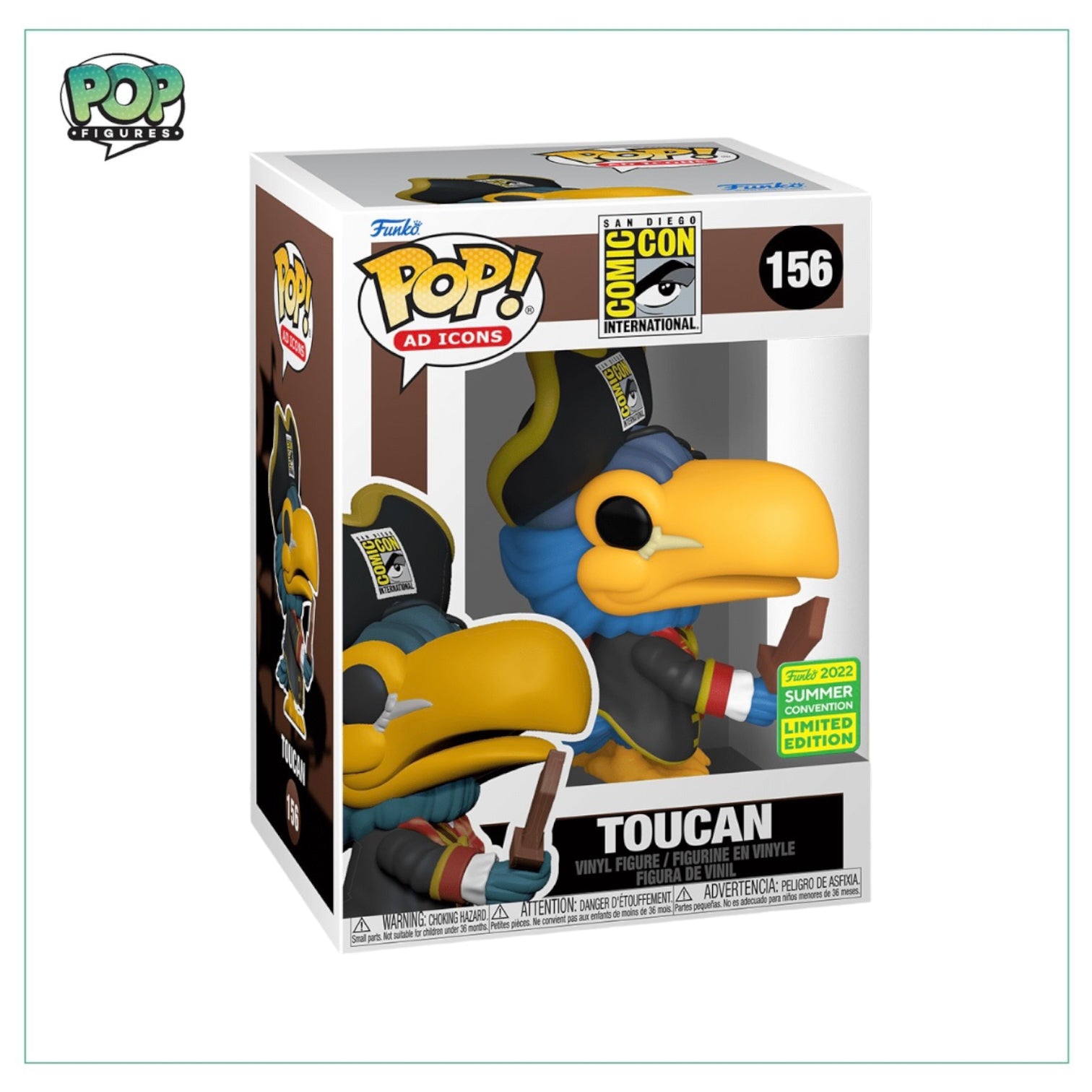 Toucan #156 Funko Pop! -  Ad Icons - 2022 SDCC Shared Exclusive