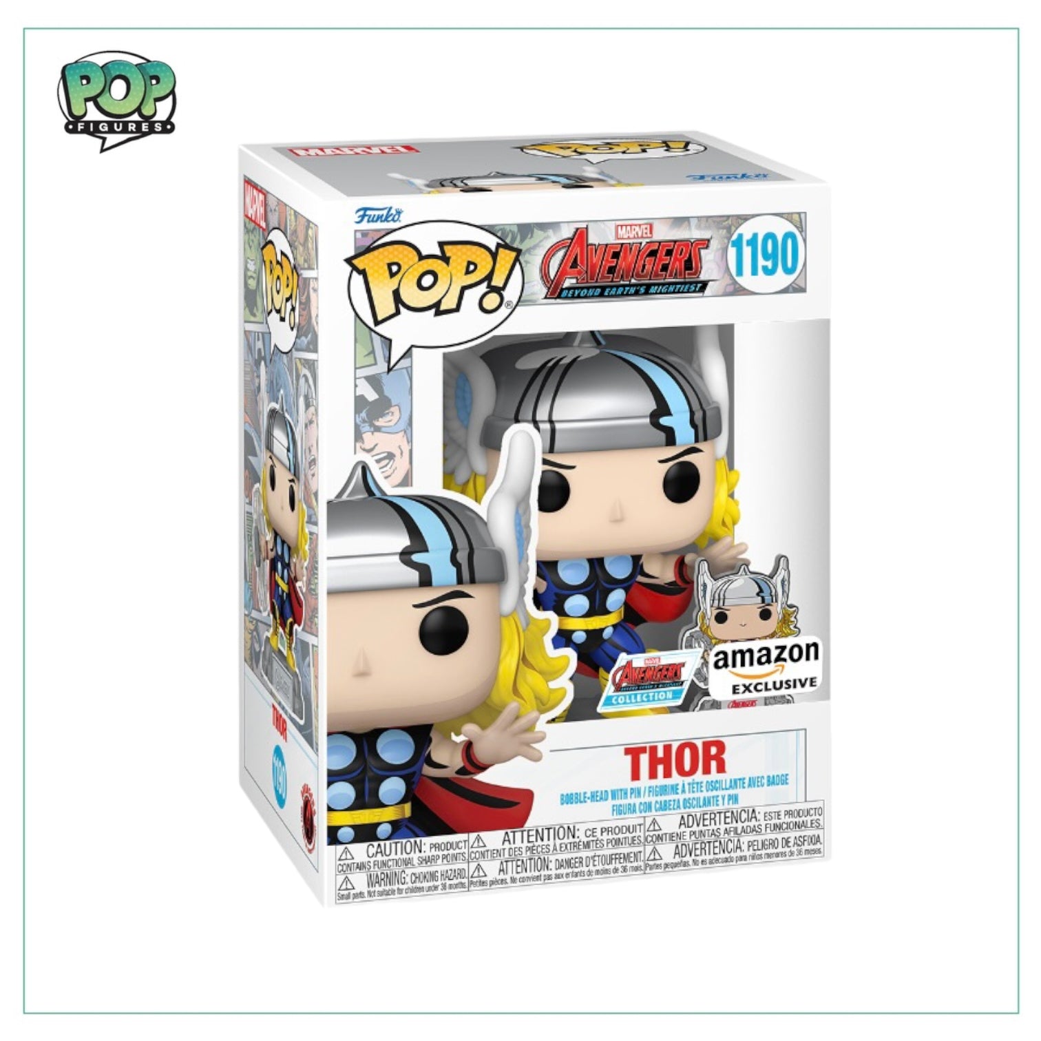 Thor #1190 Funko Pop! - Avengers Beyond Earth's Mightiest - Amazon Exclusive
