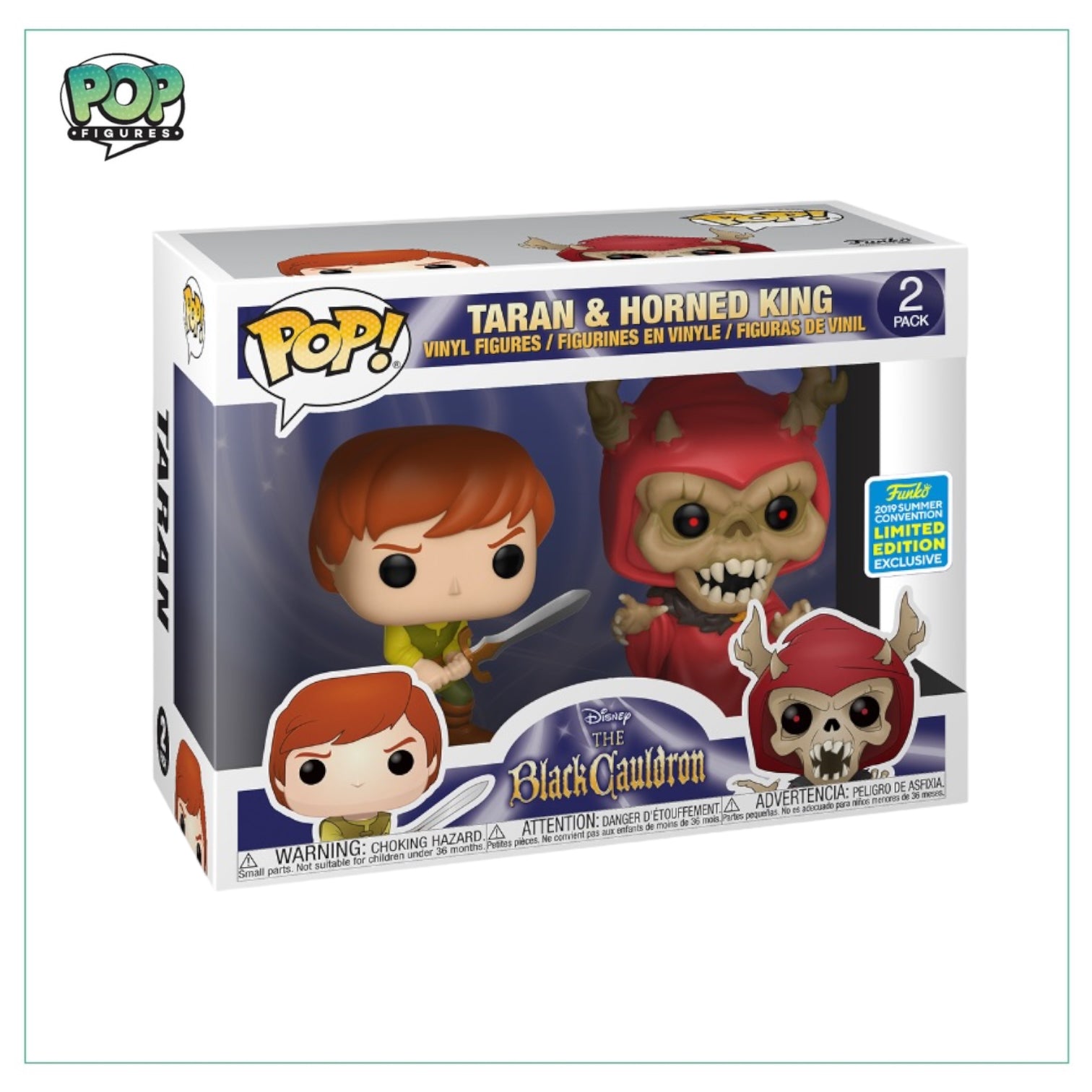 Taran & Horned King Deluxe Funko 2 Pack! - The Black Cauldron - 2019 SDCC Shared Exclusive