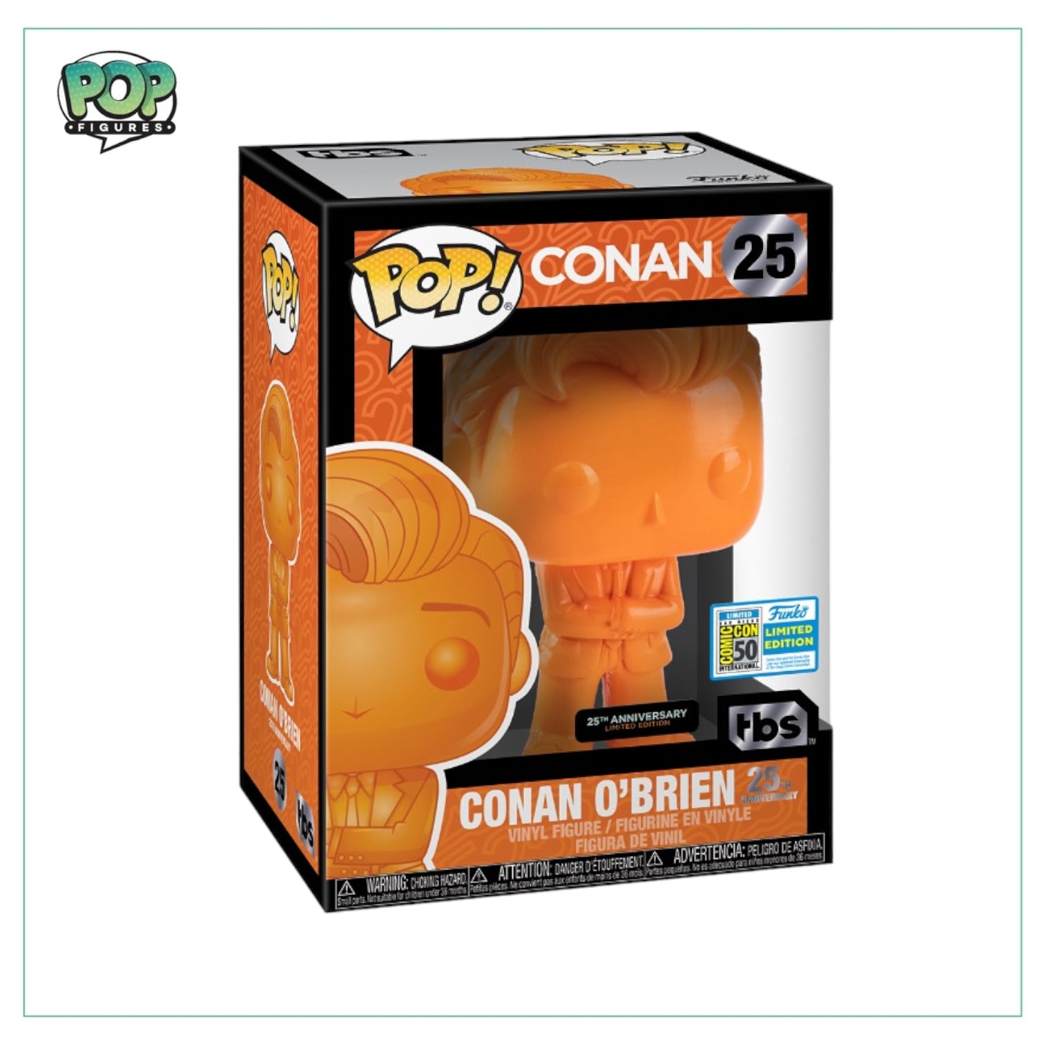 Conan O'Brien (Orange) #25 Funko Pop! - Conan - Funko Con Limited Edition