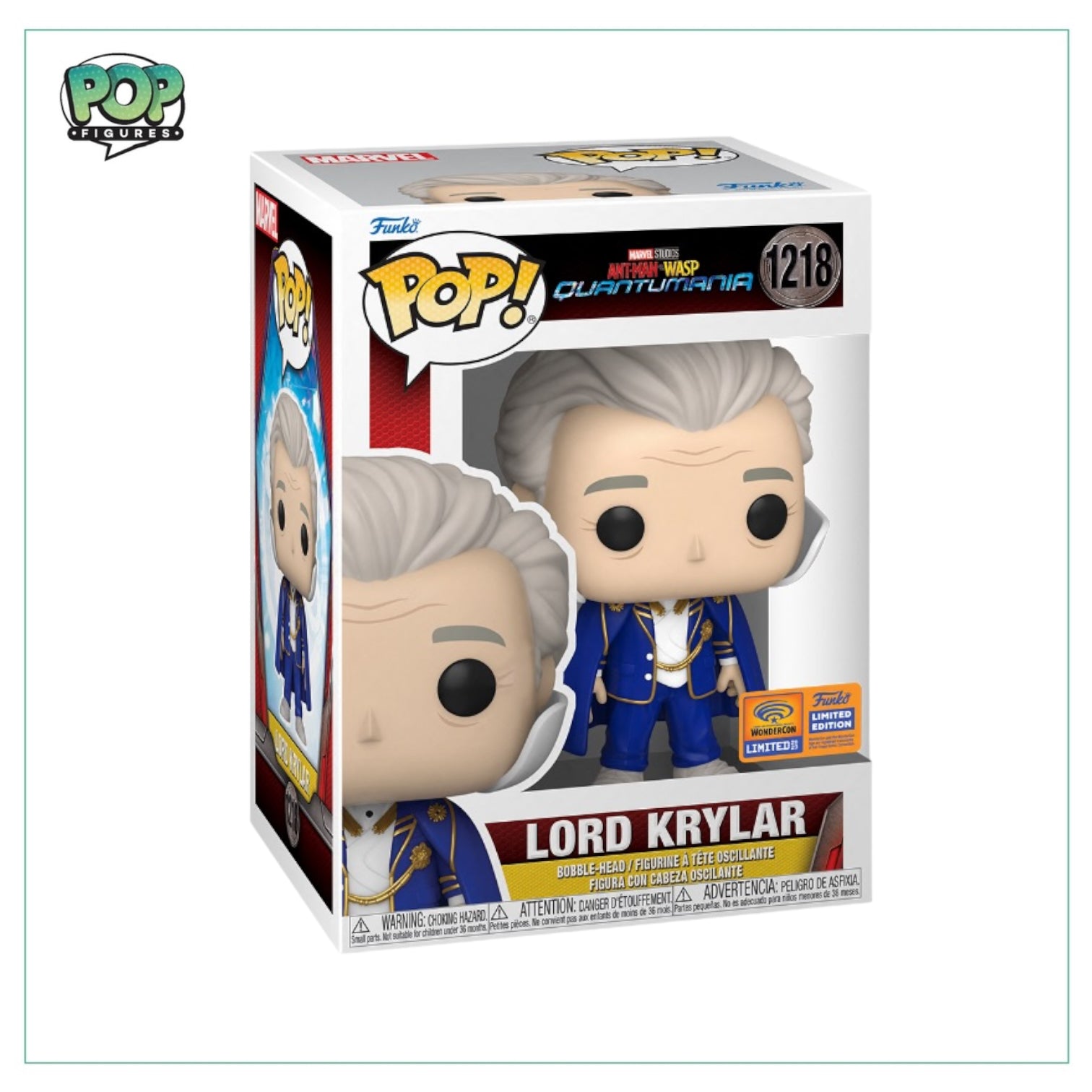 Lord Krylar #1218 Funko Pop! - Ant-Man and The Wasp Quantumania - Wonder Con 2023 Official Convention Exclusive