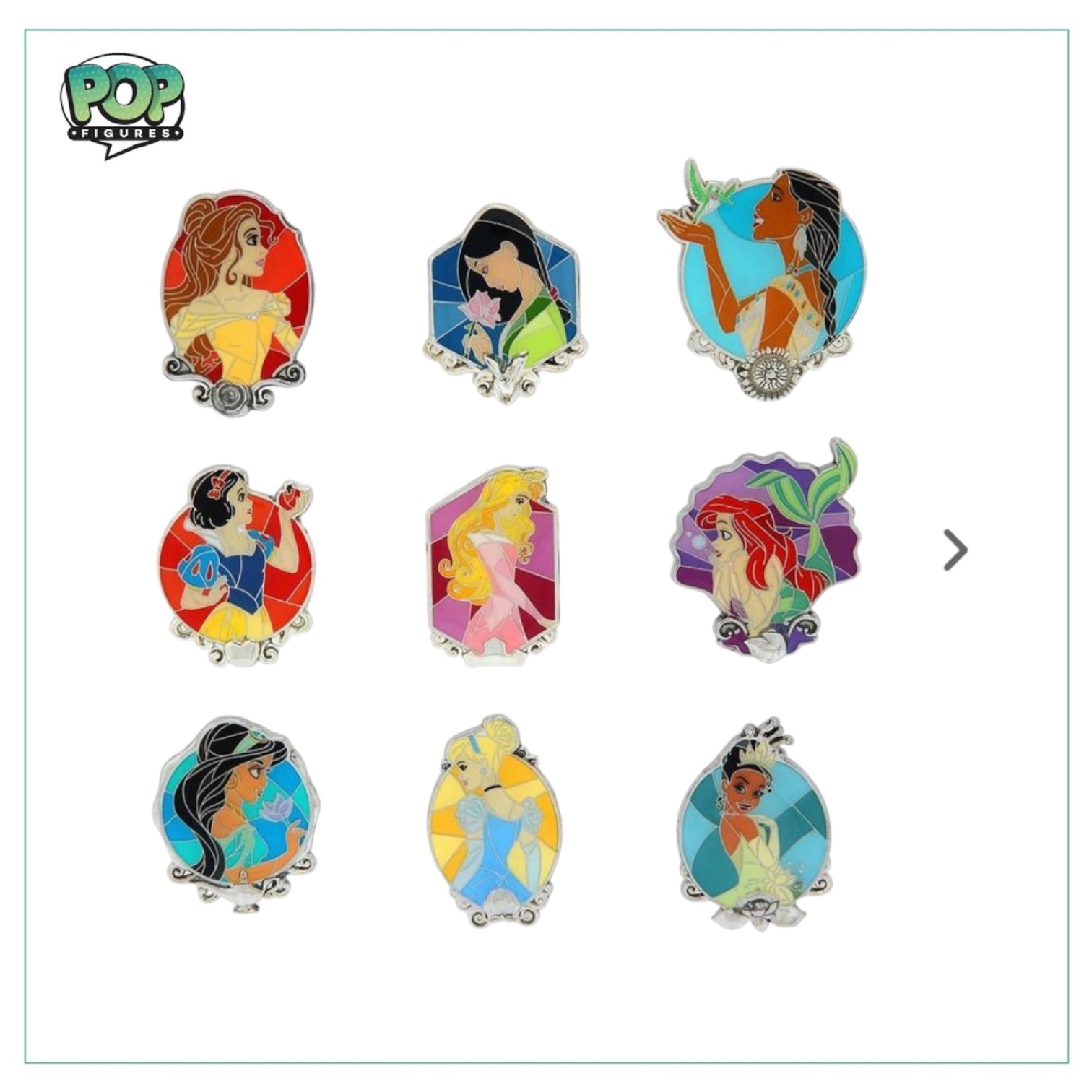 Ultimate Princess  Glass Stained - Loungefly Enamel Blind Box Pins