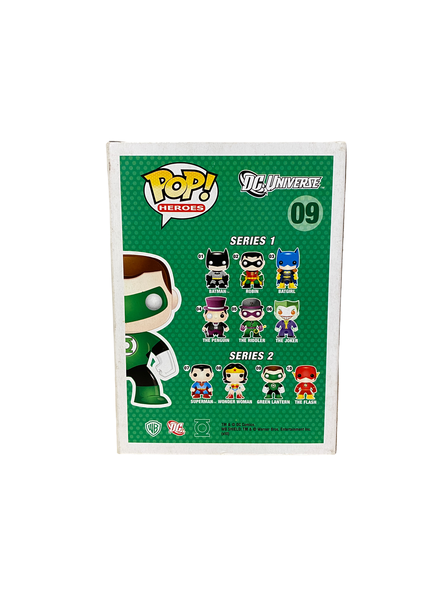 Green Lantern #09 (Glows In The Dark) Funko Pop! - DC Universe - SDCC 2010 Exclusive LE240 Pcs - (Clamshell Box Replacement) - Condition 8.5/10