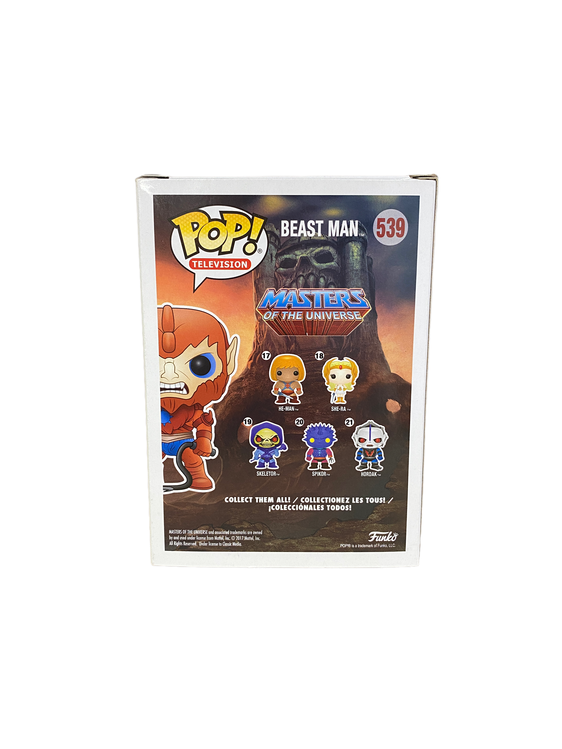 Beast Man #539 (Flocked) Funko Pop! - Masters Of The Universe - NYCC 2017 Official Convention Exclusive - Condition 8.75/10