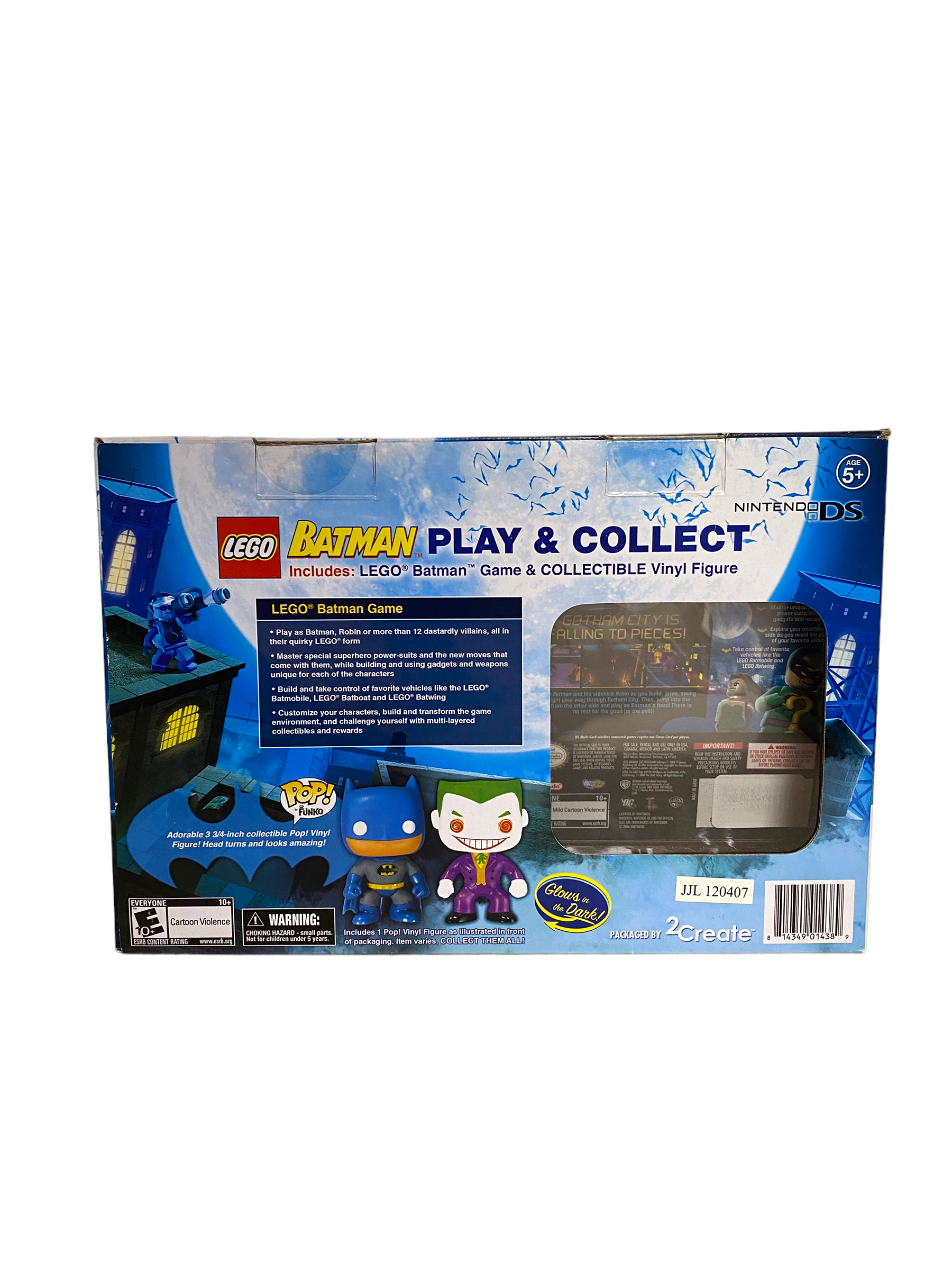 Lego Batman Play And Collect Nintendo DS (Glows In The Dark) Funko Pop Bundle! - Condition 8.5/10