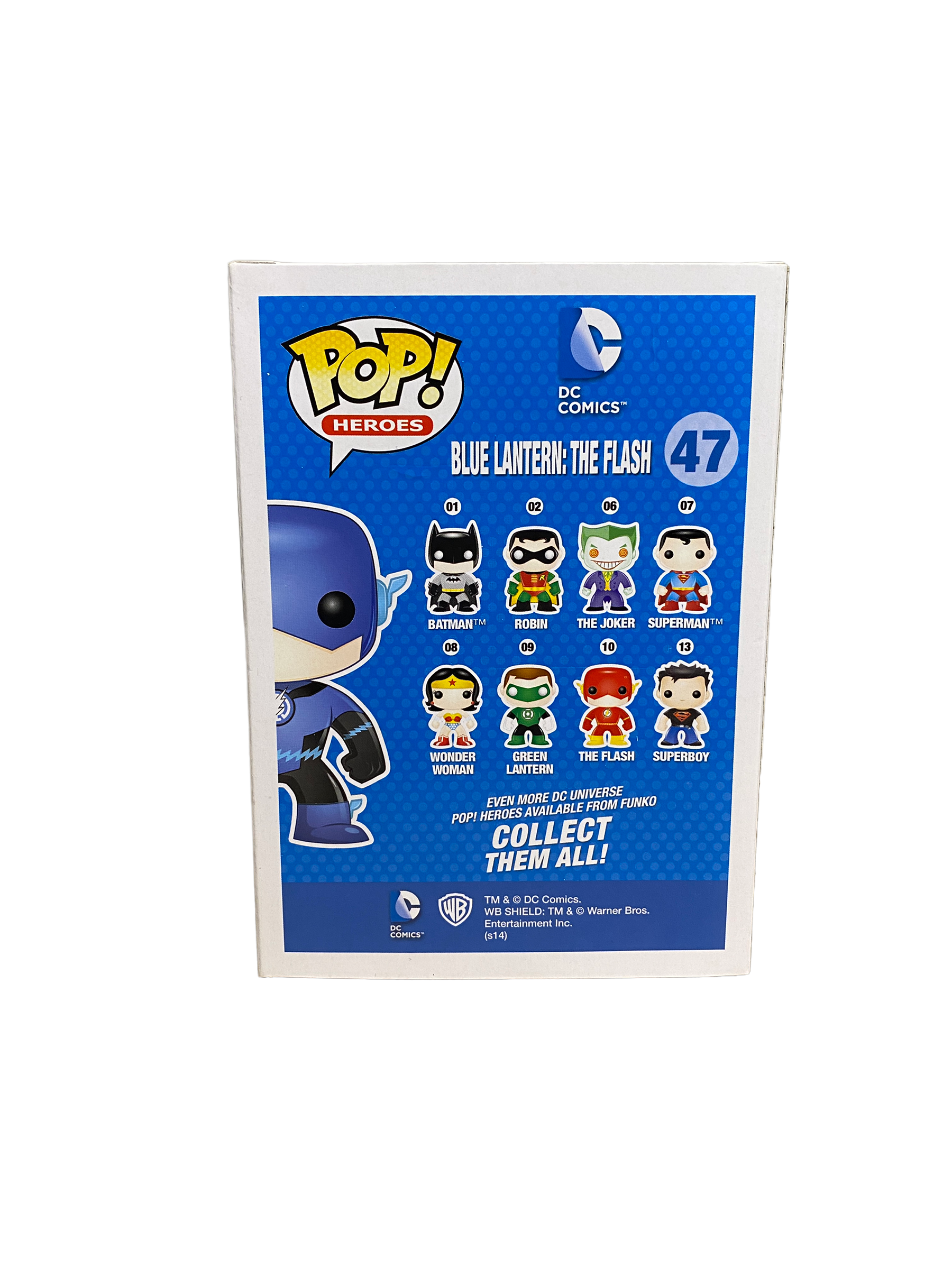 Blue Lantern: The Flash #47 (Metallic) Funko Pop! - DC Comics - Fugitive Toys Exclusive - Condition 8.75/10