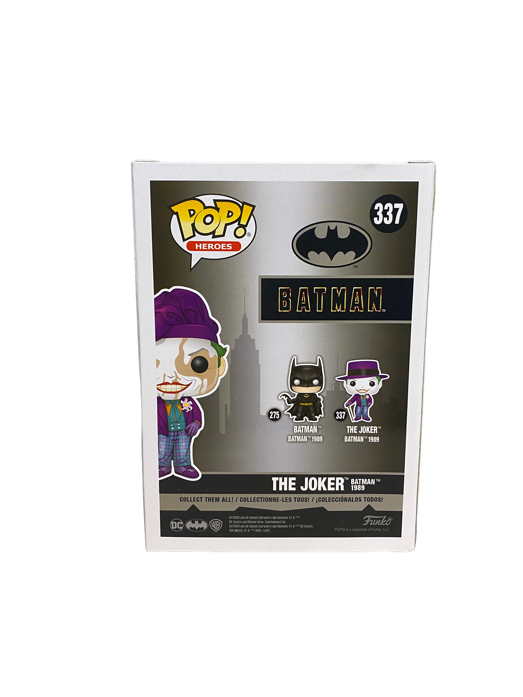 The Joker Batman 1989 #337 (w/ Beret Metallic Chase) Funko Pop! - Batman - 2021 Pop! - Condition 9.5/10
