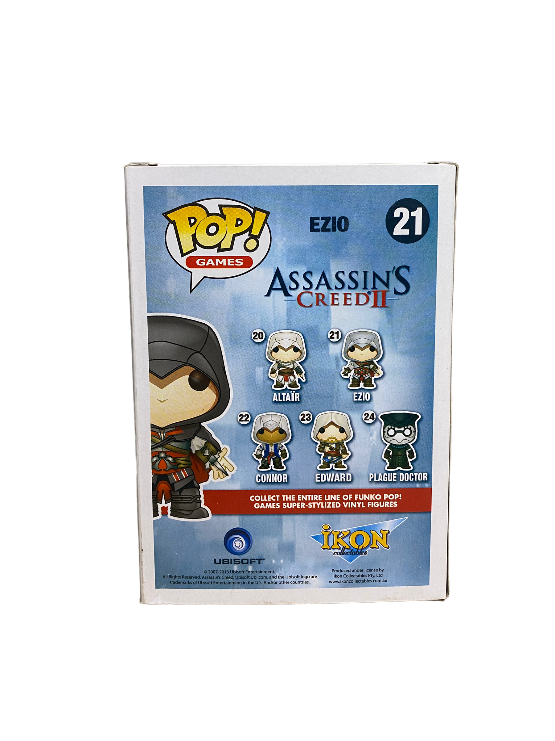 Ezio #21 (Black) Funko Pop! - Assassin's Creed II - 2013 Pop! - Condition 8.5/10
