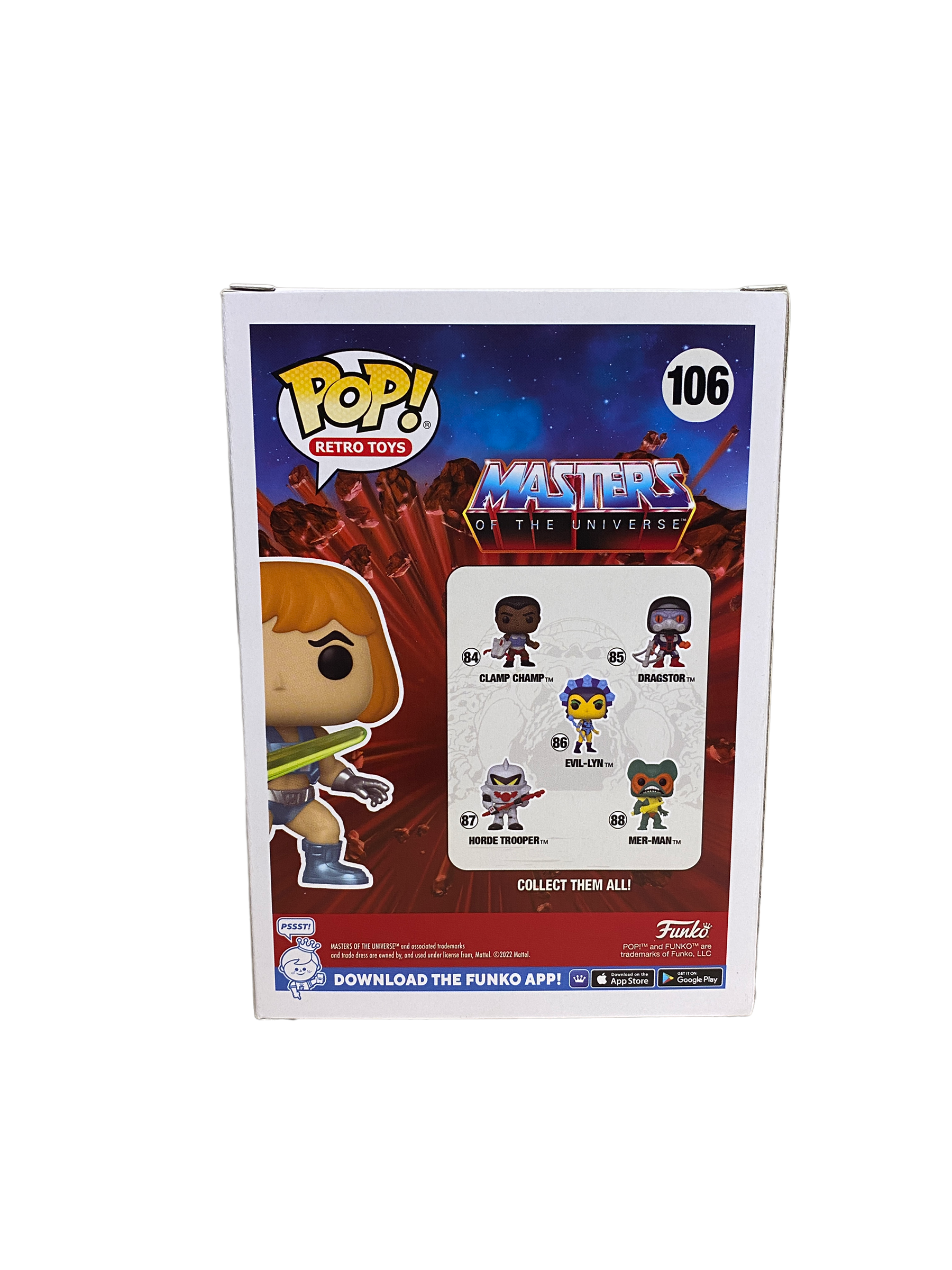 He-Man #106 Funko Pop! - Masters Of The Universe - SDCC 2022 / Toy Tokyo Exclusive - Condition 8.75/10