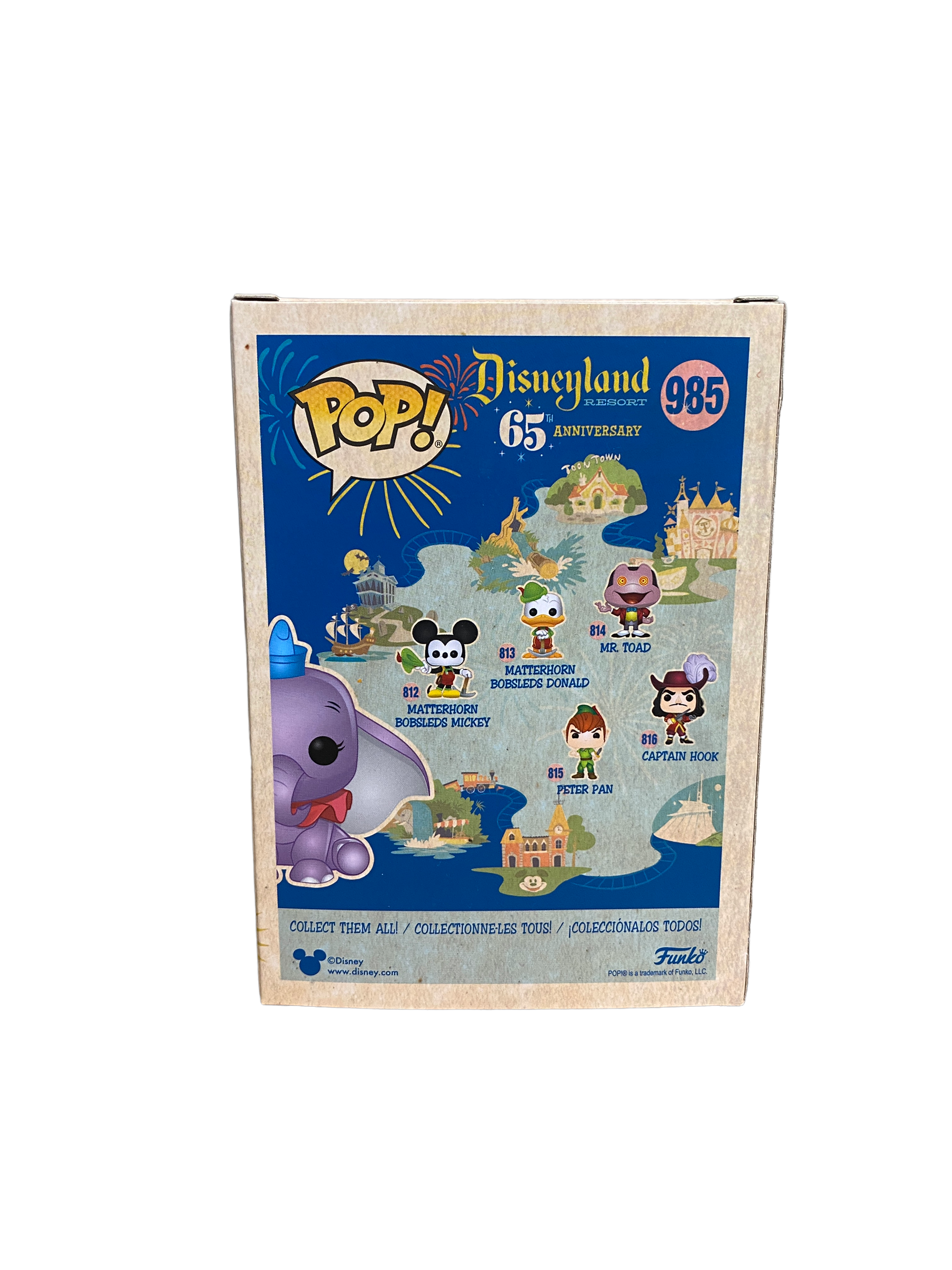 Dumbo #985 (Anniversary) Funko Pop! - Disneyland Resort 65th Anniversary - Funko Shop Exclusive - Condition 9/10