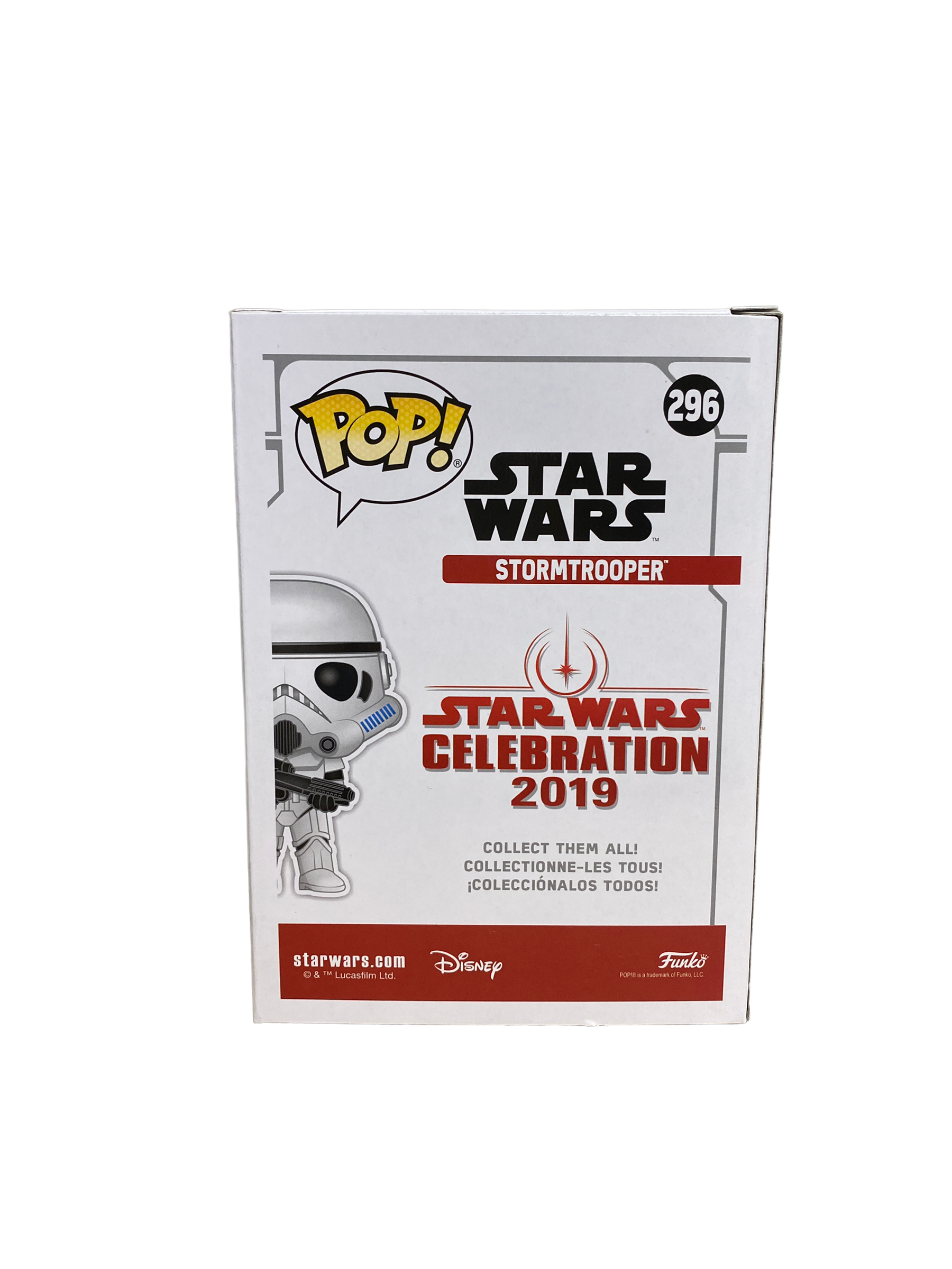 Stormtrooper #296 (Blue Chrome) Funko Pop! - Star Wars - Chicago 2019 Star Wars Celebration Exclusive LE2500 Pcs - Condition 8.5/10