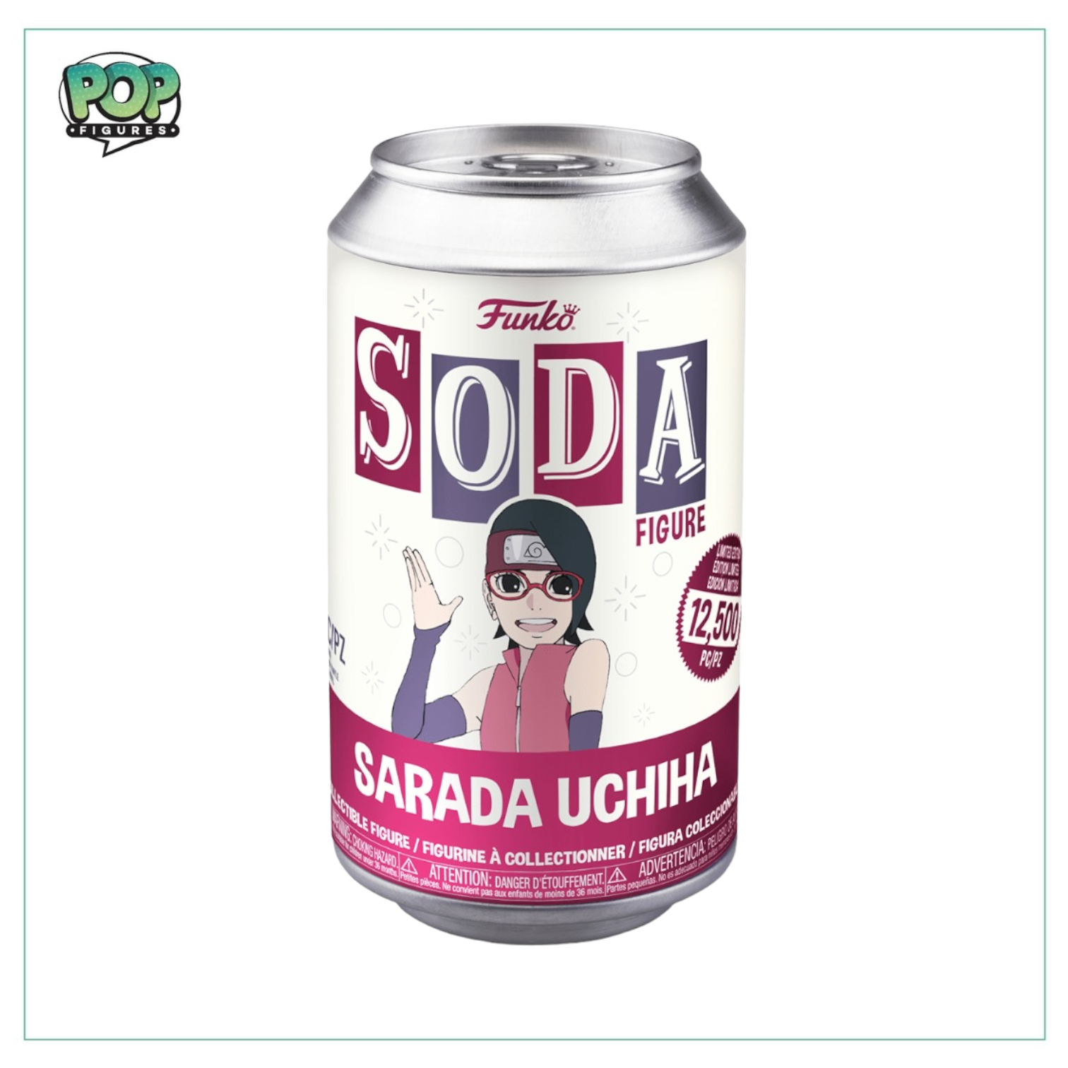 Sarada Uchiha Funko Soda Vinyl Figure! - Boruto -  LE12500 Pcs - Chance Of Chase