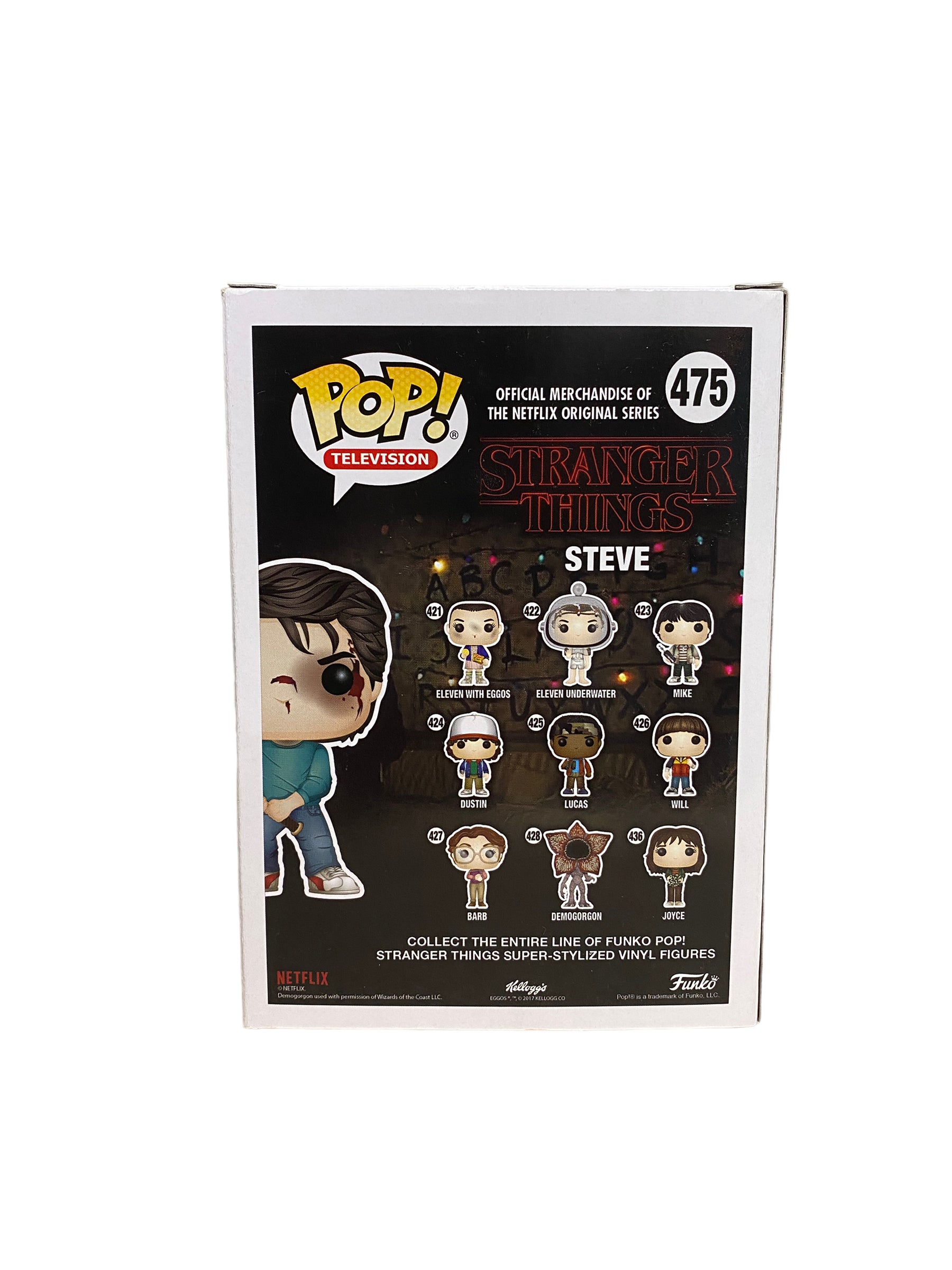 Steve #475 (w/ Bat) Funko Pop! - Stranger Things - SDCC 2017 Shared Exclusive - Condition 7/10