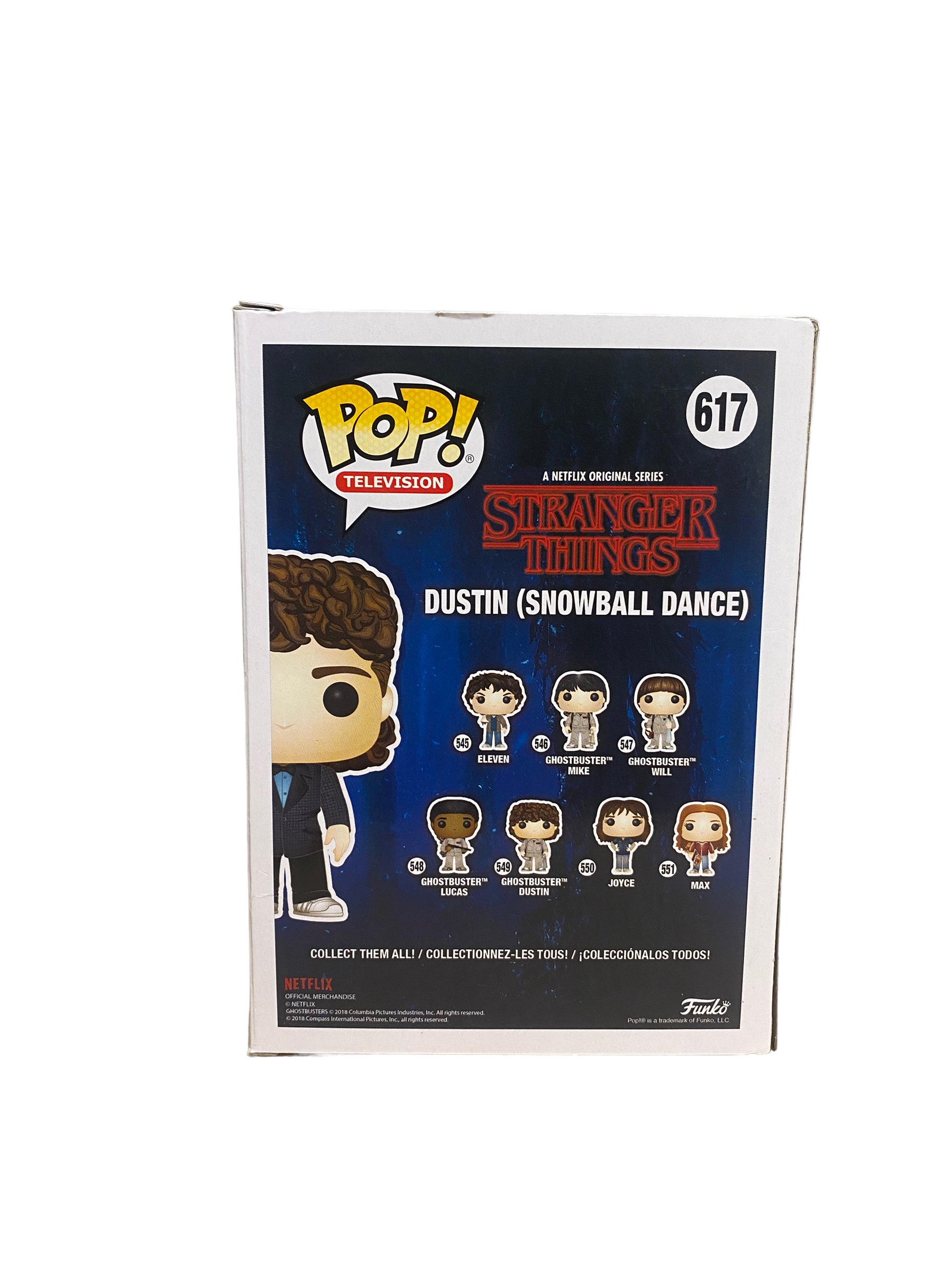 Dustin (Snowball Dance) #617 Funko Pop! - Stranger Things - SDCC 2018 Shared Exclusive - Condition 8.5/10