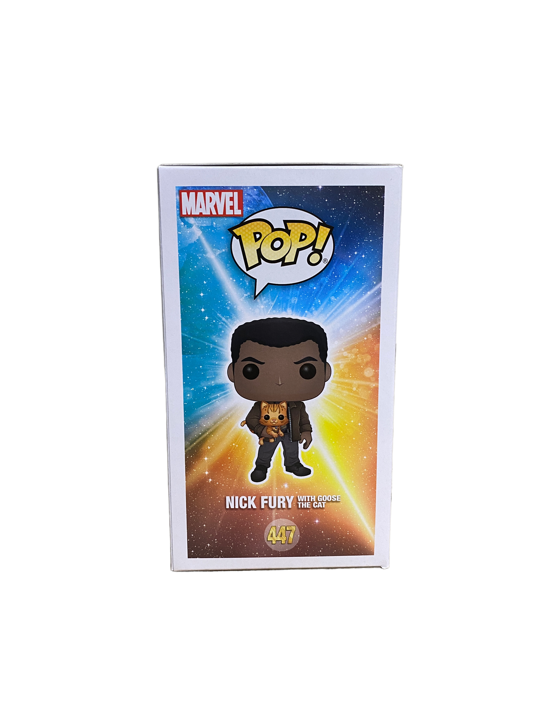 Nick Fury With Goose The Cat #447 Funko Pop! - Captain Marvel - Marvel Collector Corps Exclusive - Condition 8.75/10