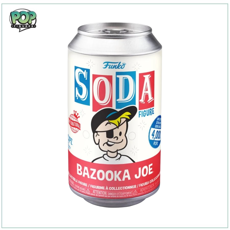Bazooka Joe Funko Soda Vinyl Figure! - Ad Icons - LE4000 Pcs International - Chance of Chase