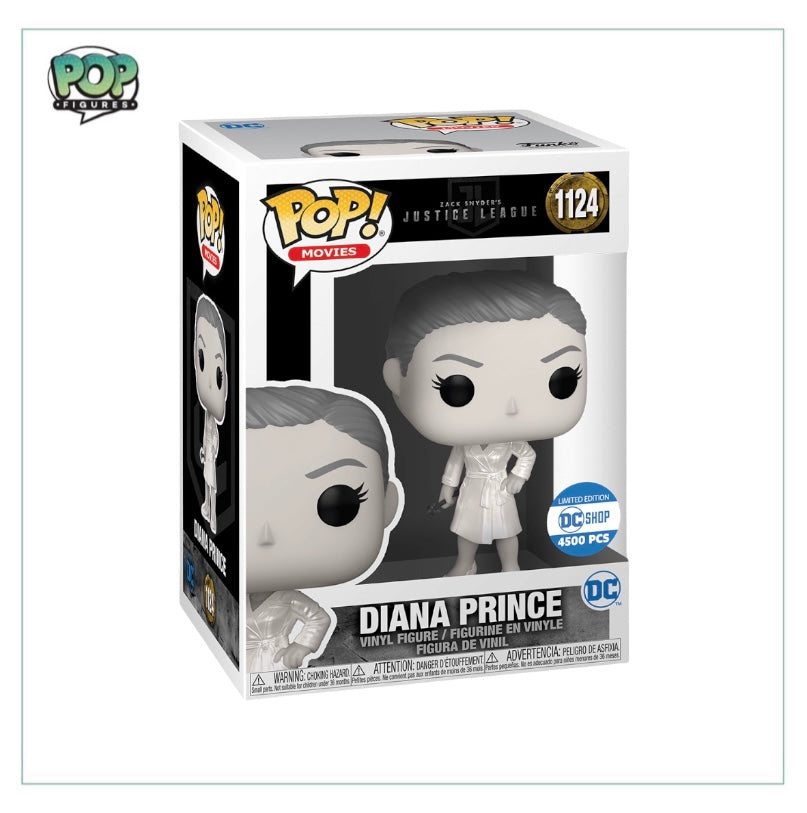 Diana Prince #1124 (Black and White Metallic) Funko Pop! - Zack Snyders Justice League - DC Shop Exclusive LE4500pcs