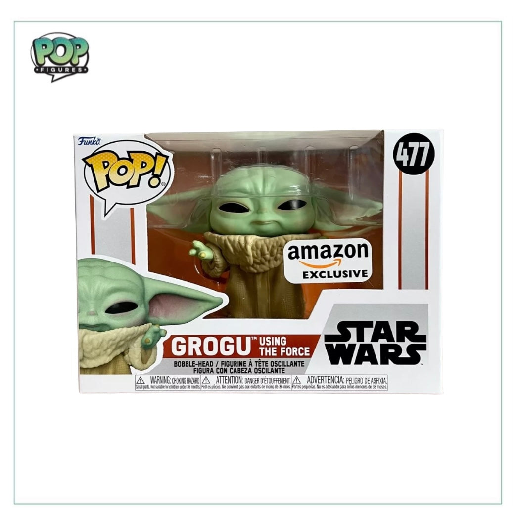 Grogu Using The Force #477 Funko Pop! - Star Wars - Amazon Exclusive