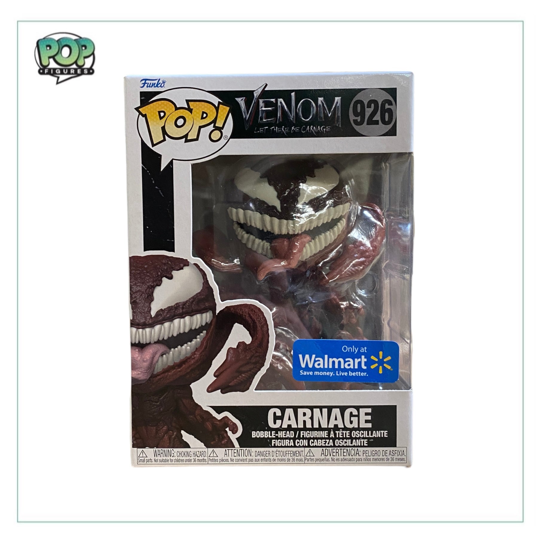 Carnage #926 (w/ Tentacles) Funko Pop! - Venom Let There Be Carnage - Walmart Exclusive