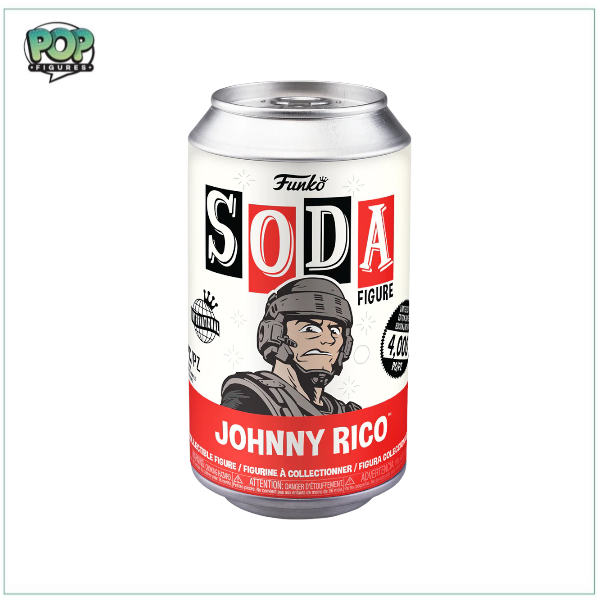 Johnny Rico Funko Soda Vinyl Figure! - Starship Troopers - LE4000 Pcs International - Chance of Chase