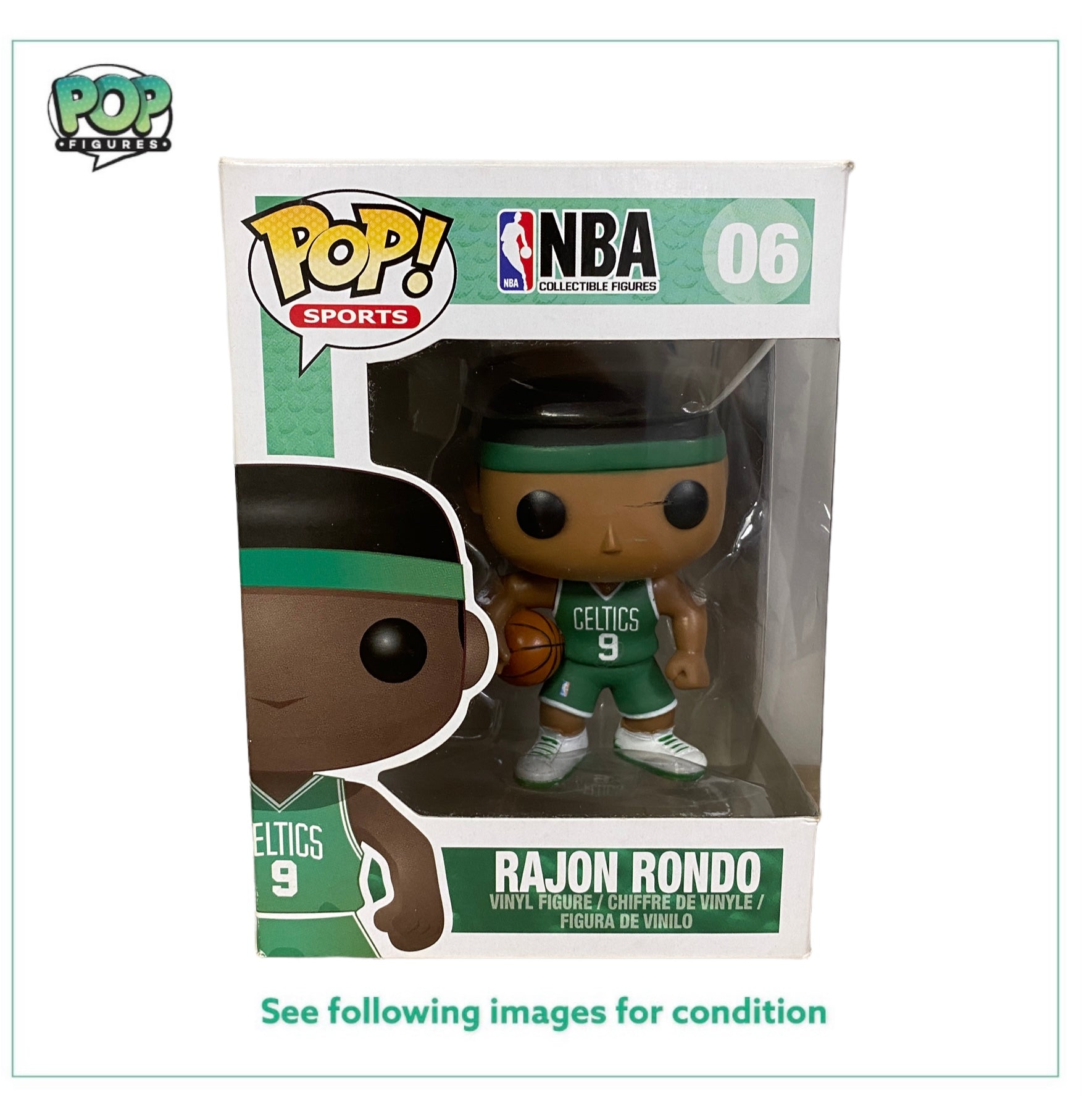 Rajon Rondo #06 Funko Pop! - NBA - 2012 Pop! - Mindstyle - Condition 8/10
