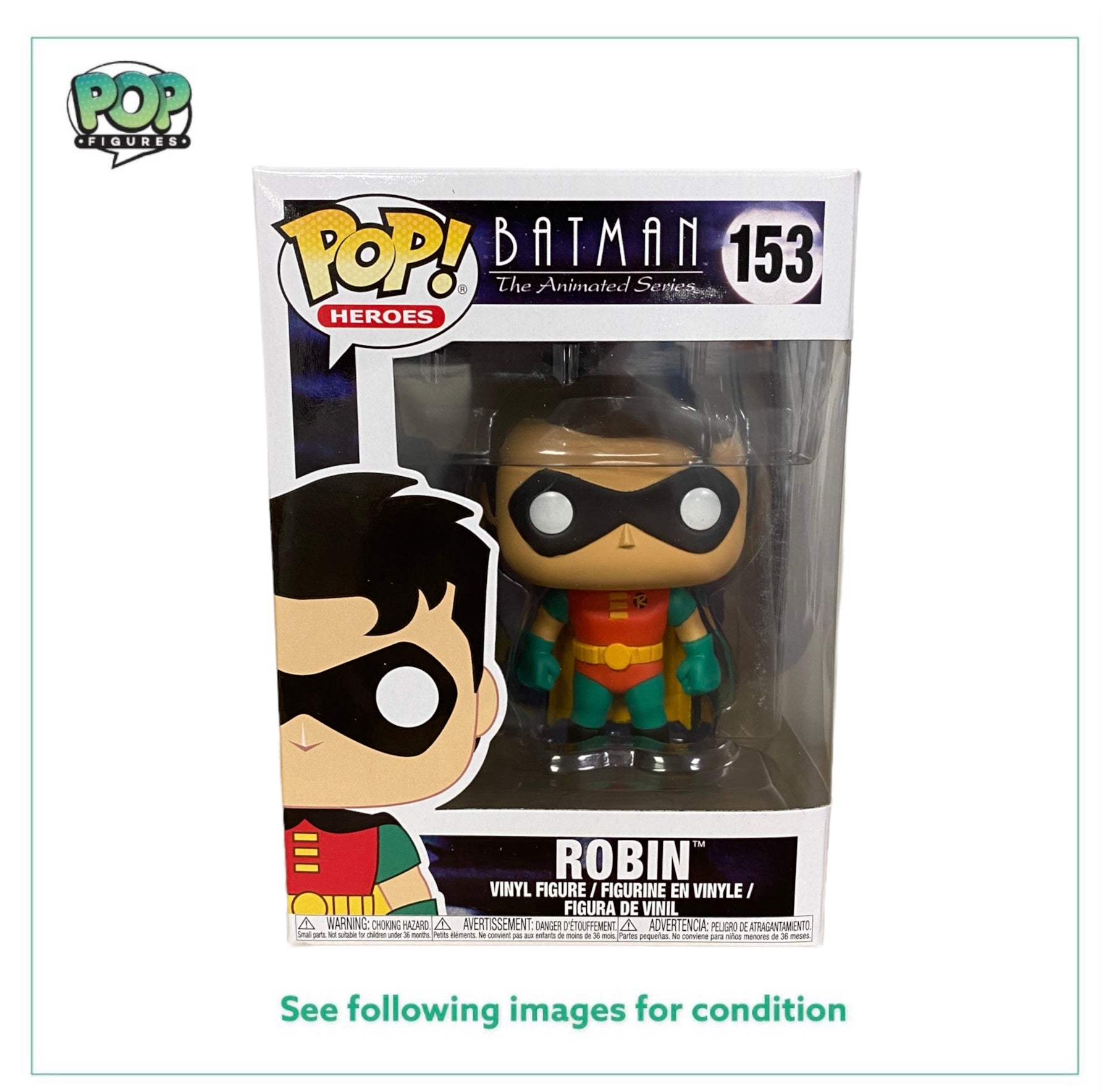 Robin #153 Funko Pop! - Batman The Animated Series - 2017 Pop! - Condition 9/10