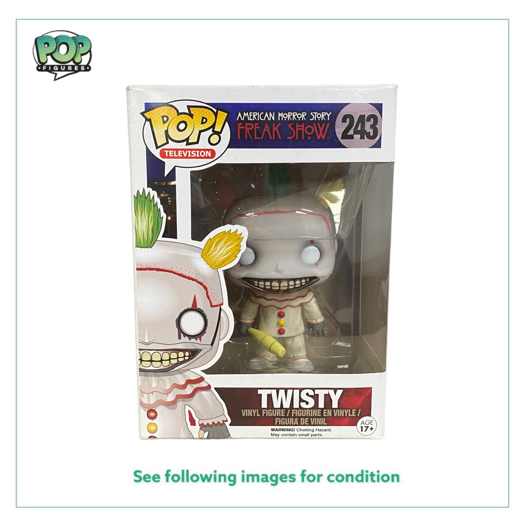 Twisty #243 Funko Pop! - American Horror Story Freak Show - 2015 Pop! - Condition 7.5/10