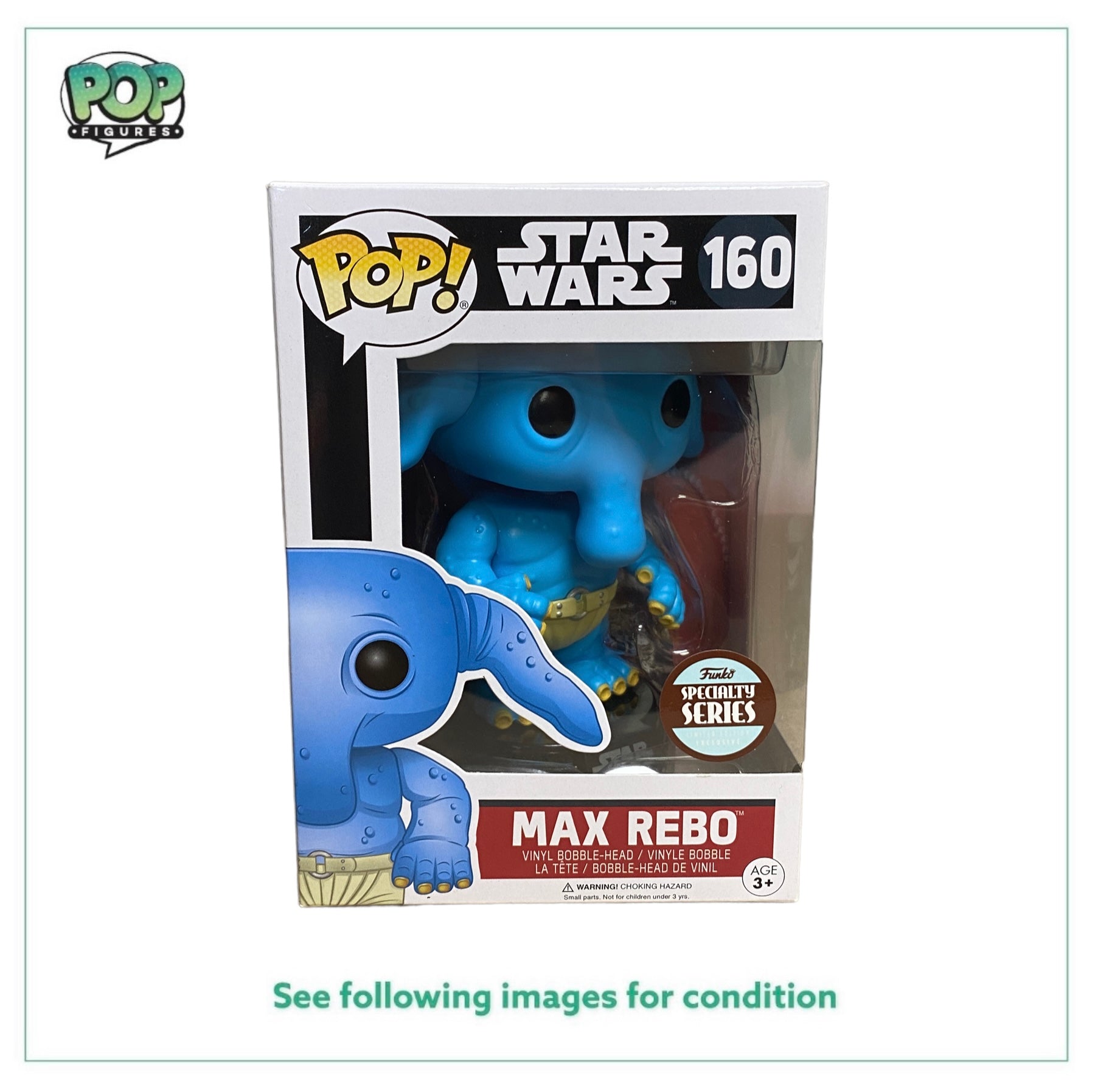 Max Rebo #160 Funko Pop! - Star Wars - Speciality Series - Condition 9/10