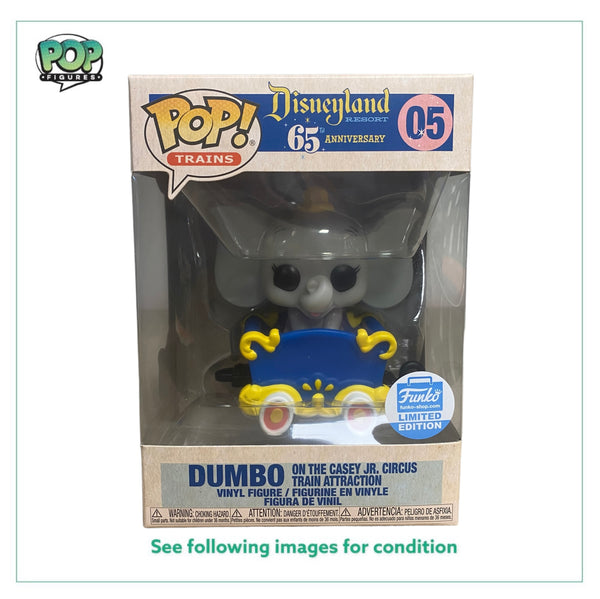 Dumbo On The Casey Jr. Circus Train Attraction #05 Funko Pop! - Disneyland Resort 65th Anniversary - Funko Shop Exclusive - Condition 9.5/10
