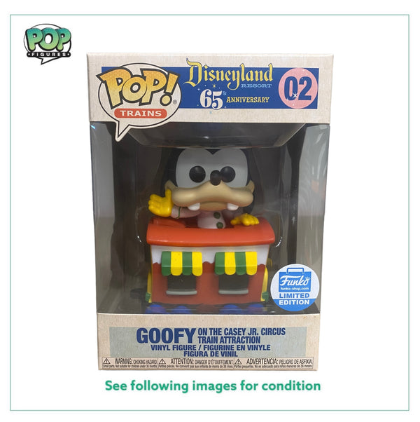 Goofy On The Casey Jr. Circus Train Attraction #02 Funko Pop! - Disneyland Resort 65th Anniversary - Funko Shop Exclusive - Condition 9.5/10