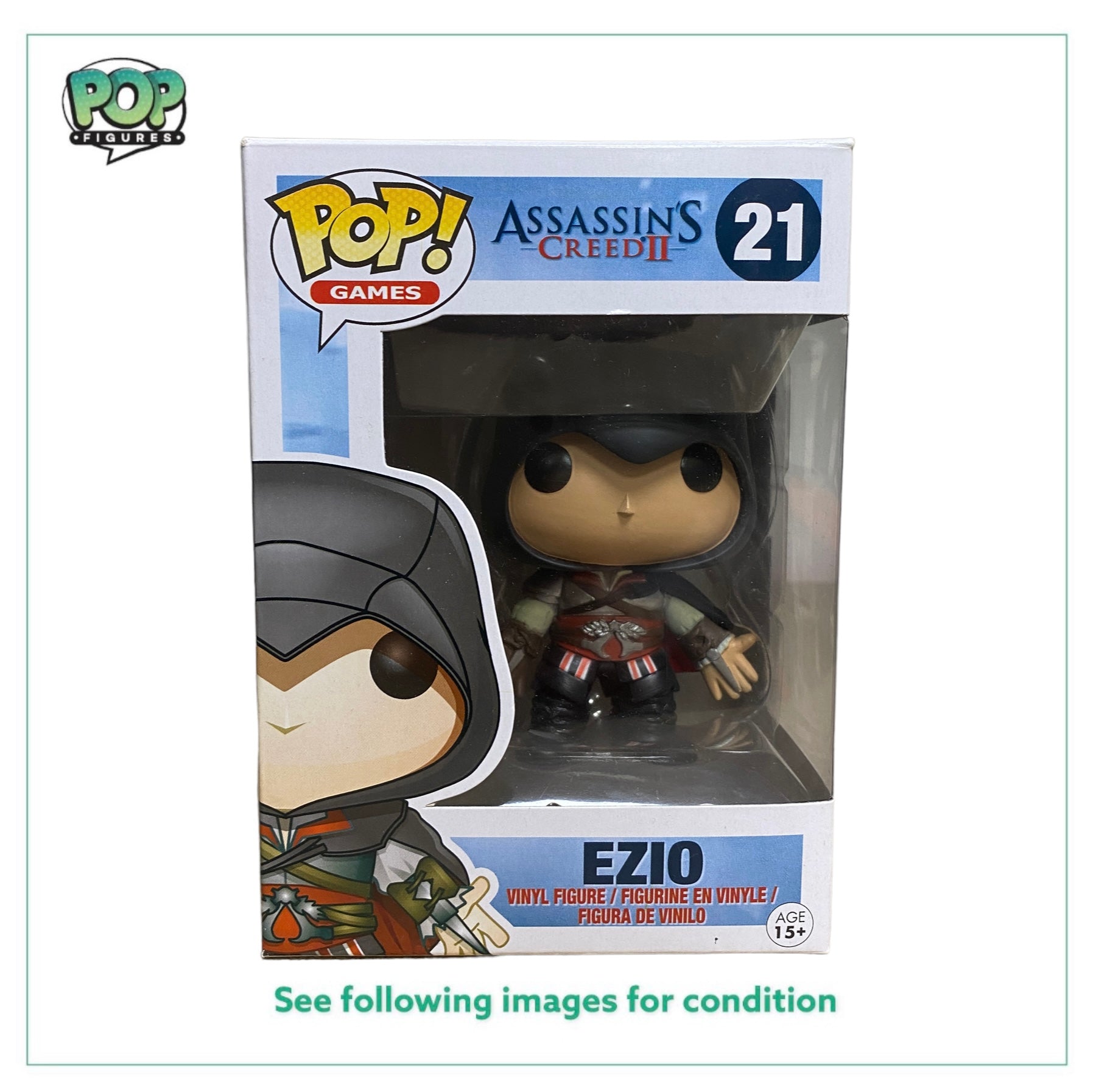 Ezio #21 (Black) Funko Pop! - Assassin's Creed II - 2013 Pop! - Condition 8.5/10